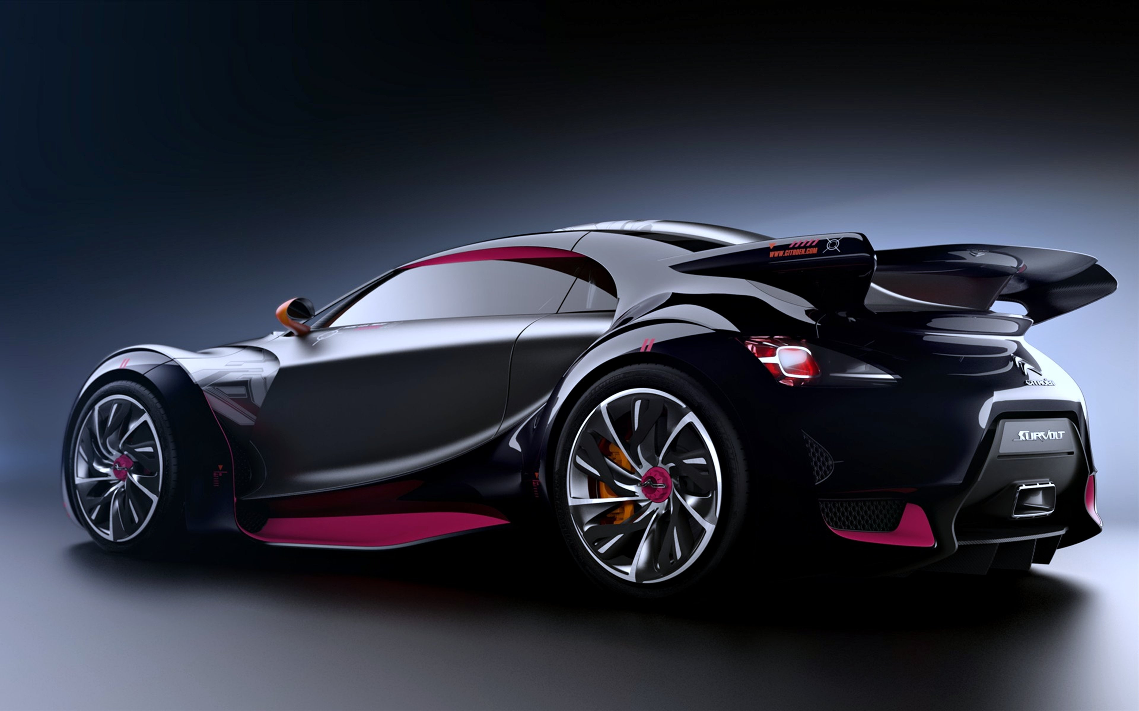 survolt, black, cars, speed, 4K, concept, 2010, motors, citroen, HD Wallpaper