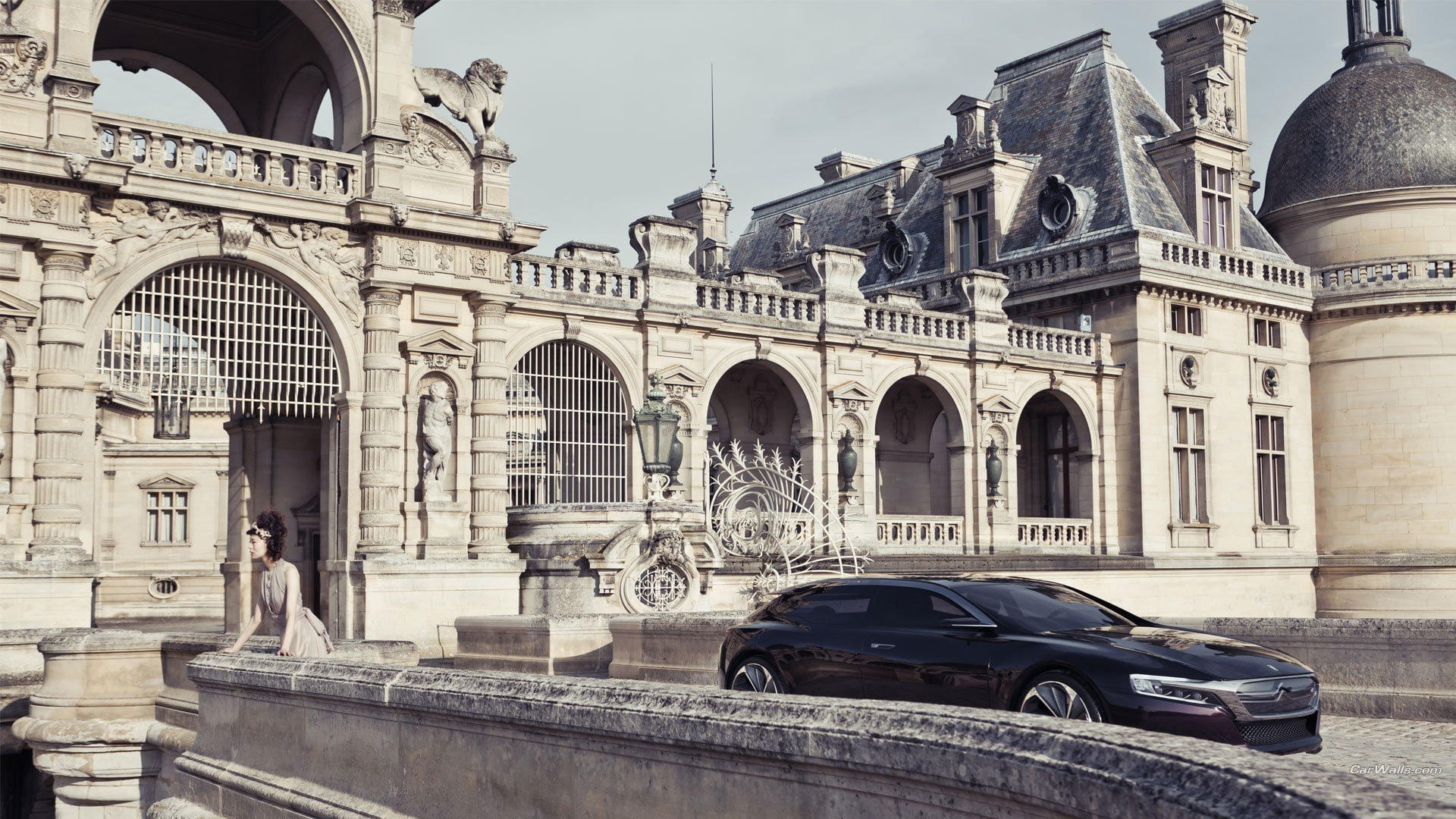 Citroen Numero 9, model, women, car, 1080P, vehicle, Citroën, HD Wallpaper