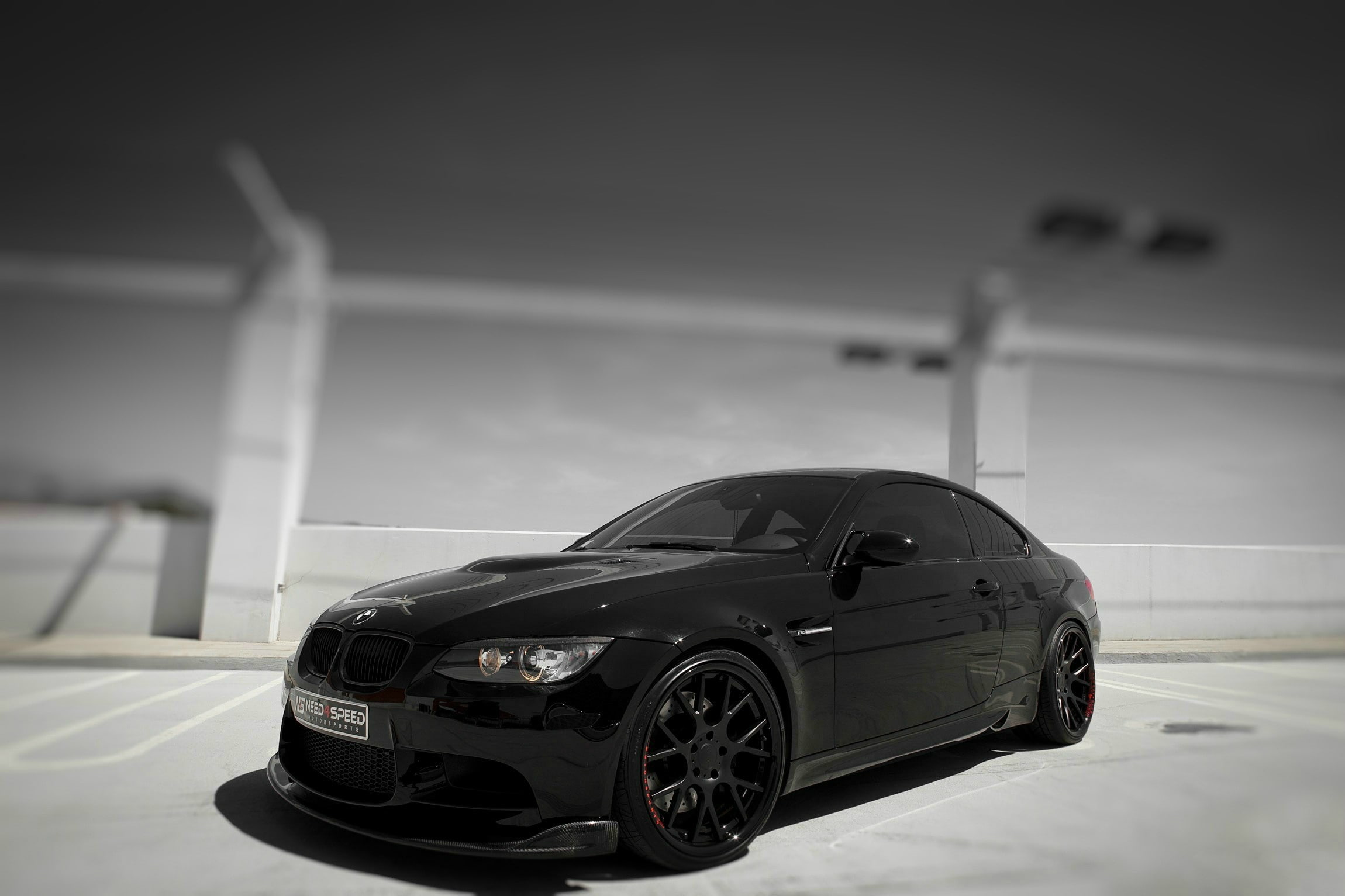 1080P, black, black car, car, bmw, HD Wallpaper