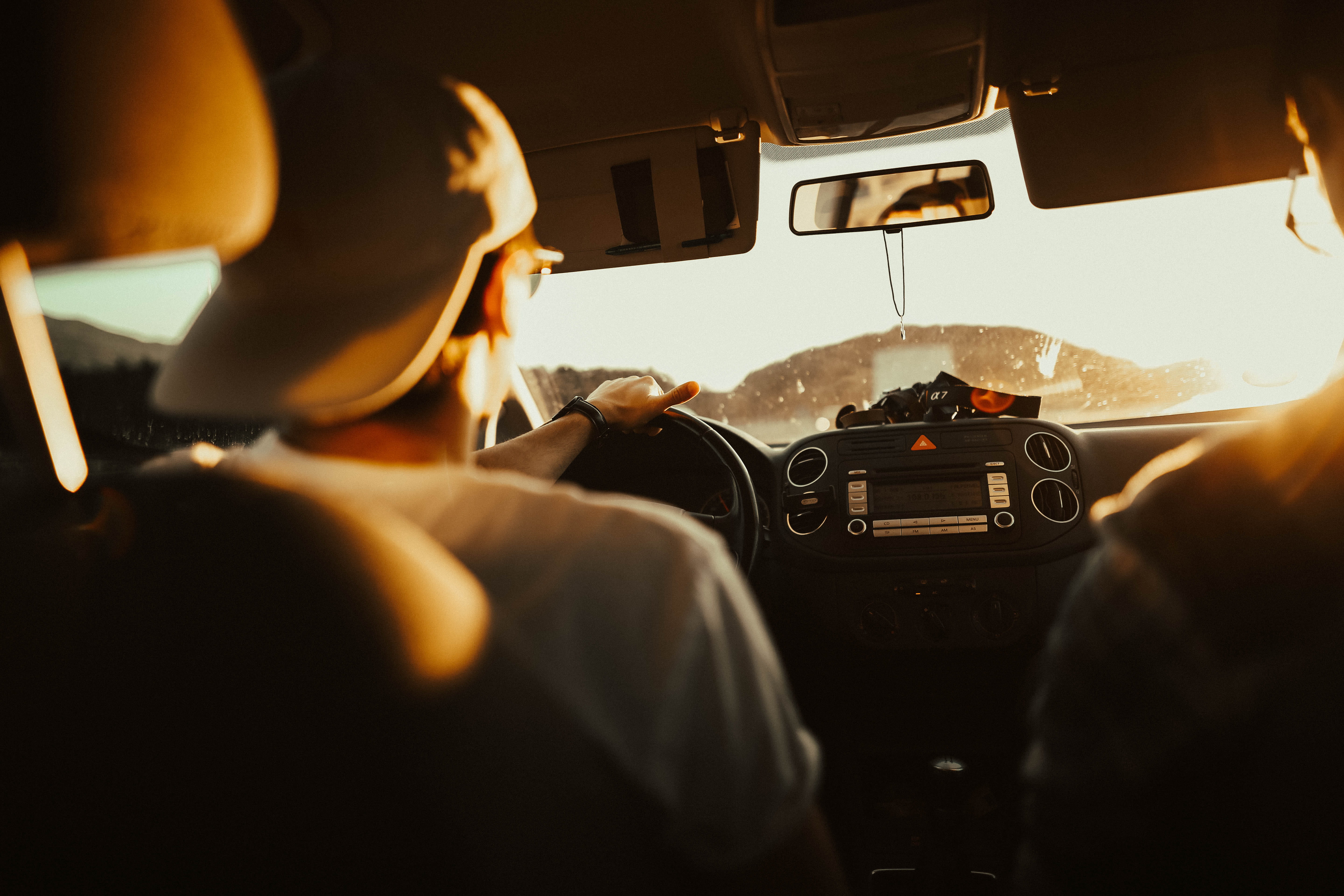 travel, transportation, adult, seat, driver, blur, sunset, mode of transportation, dashboard, sun, windshield, vehicle, close-up, car, driving, sunlight, HD Wallpaper