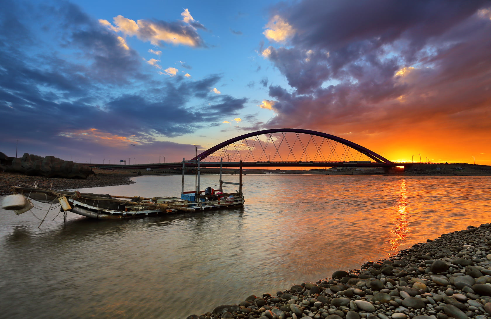 night, body of water, for you, cloud, dusk, 夕陽, structural, sunset, sea, boat, body, 雲, 橋, canon, new South Wales, sydney, rock, water, ship, dock, Old, HD Wallpaper