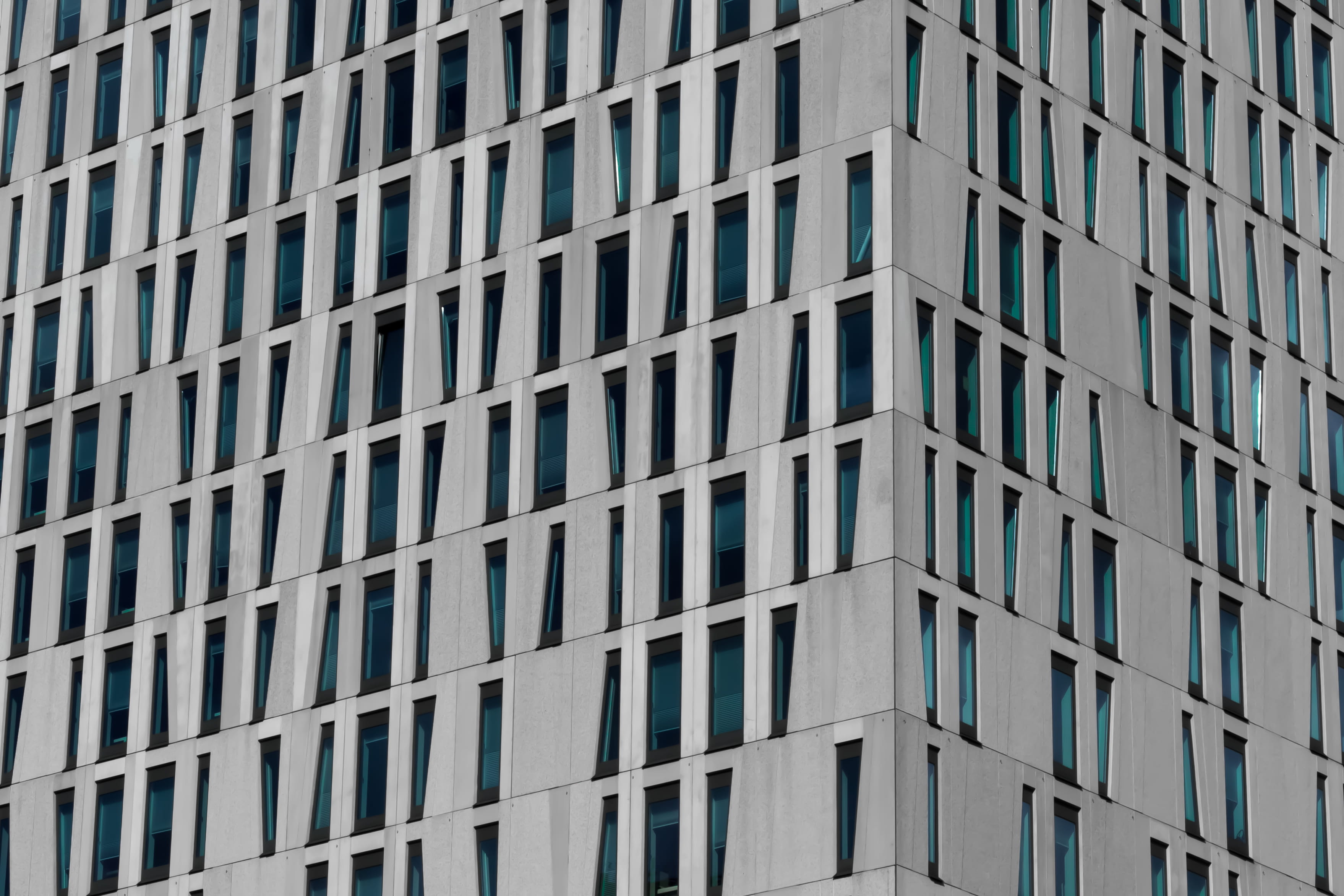 design, business, office building exterior, outdoors, full frame, office Building, 2K, blue, facade, built Structure, office, city Life, no People, concrete, HD Wallpaper