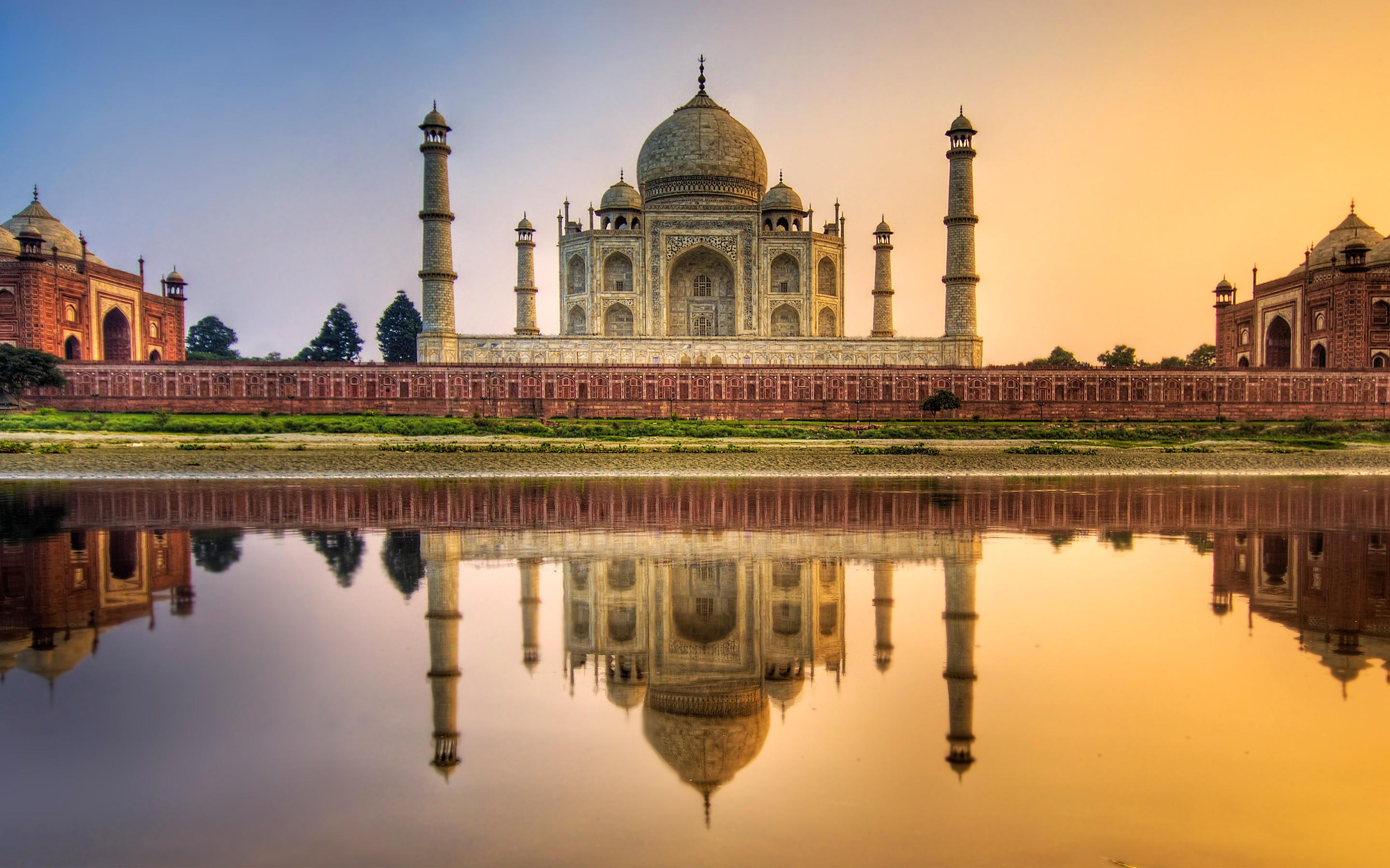 travel and world, 2K, hdr, taj, india, mahal, HD Wallpaper