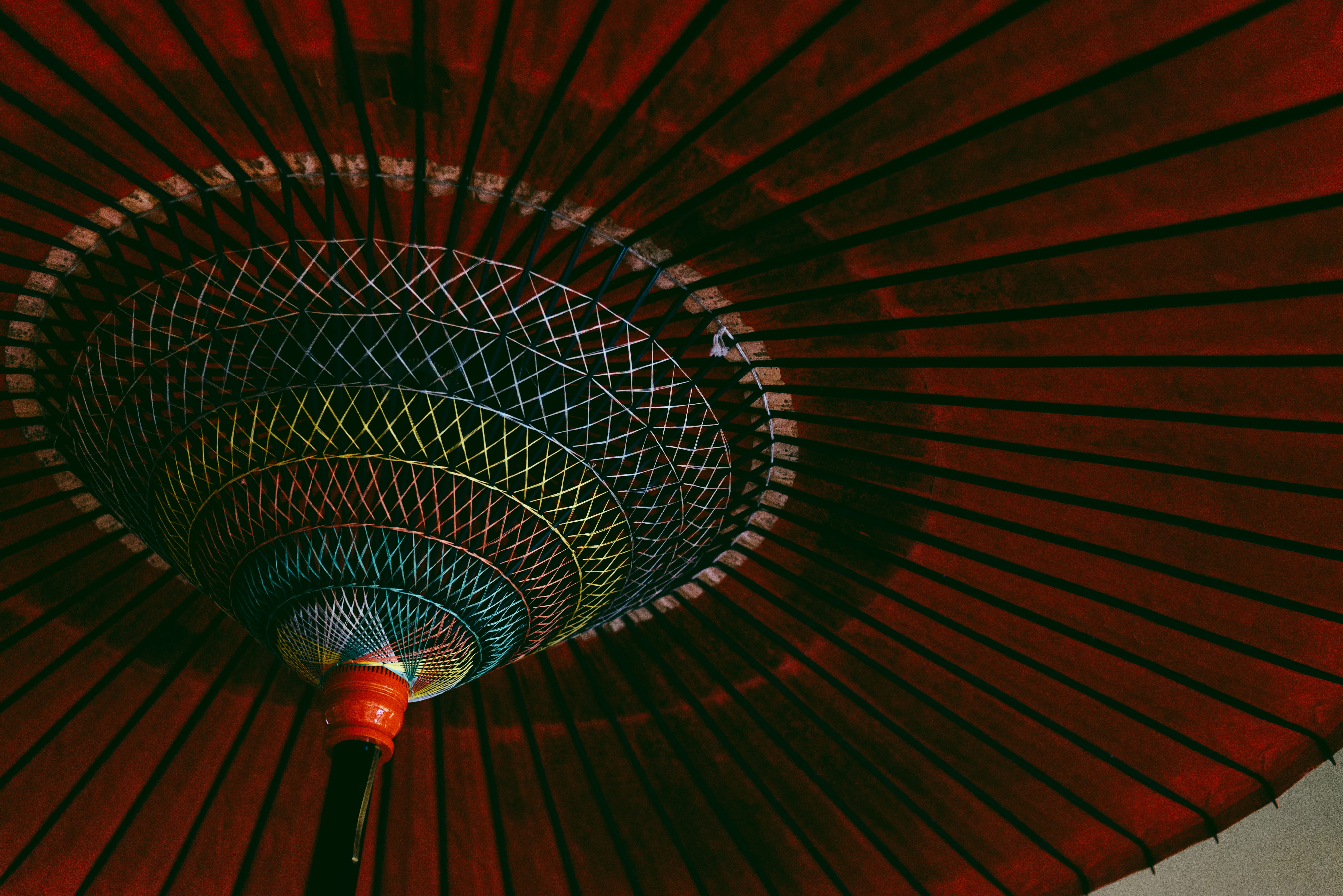 no people, shape, dark, japaneseculture, varicolor, metal, security, indoors, 5K, light, architecture, red, lighting equipment, closeup, japanese, geometric shape, HD Wallpaper