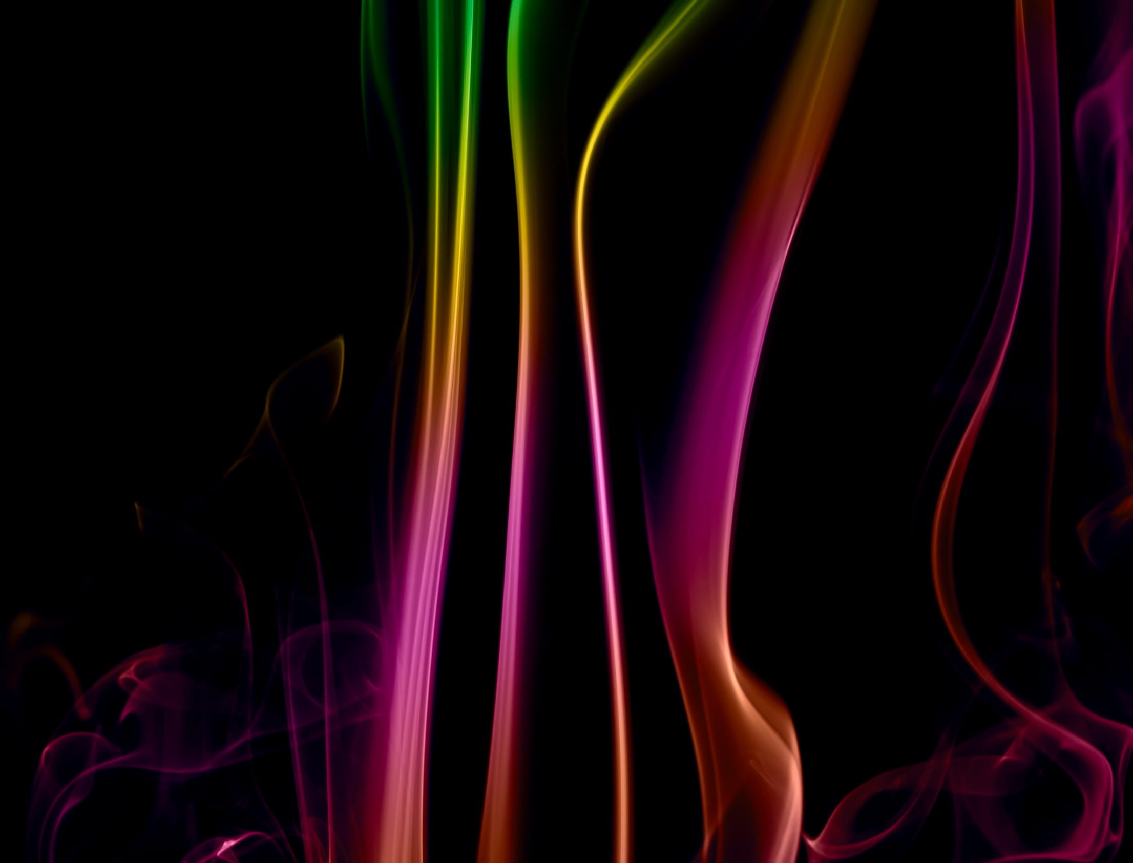 aroma, close-up, smooth, addiction, energy, fantasy, swirl, rainbow, complexity, spirit, glowing, trail, incense, ideas, background, nature, fire, curve, HD Wallpaper