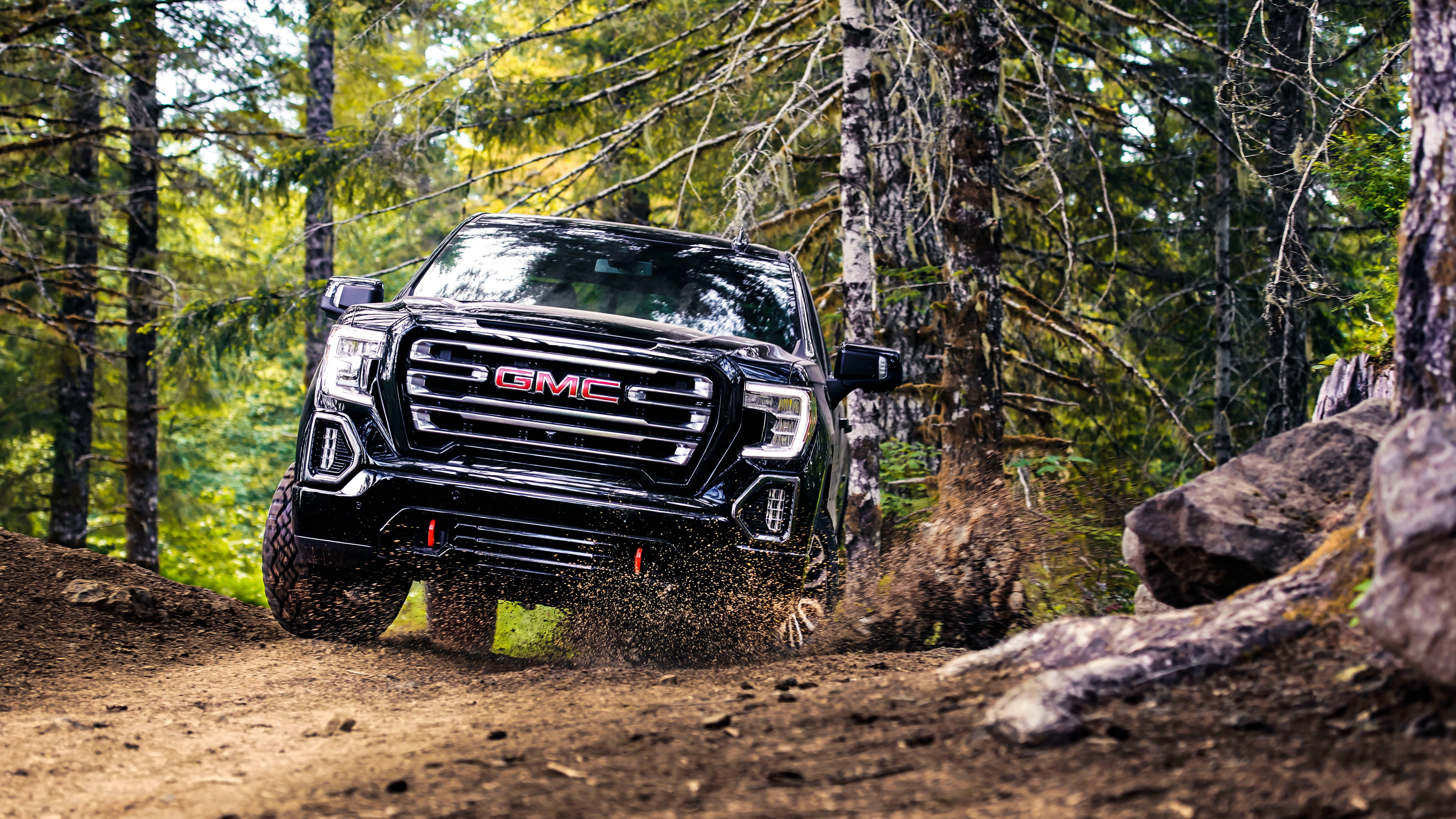 2019, AT4, Crew, Cab, k, Sierra, GMC, 4K, HD Wallpaper