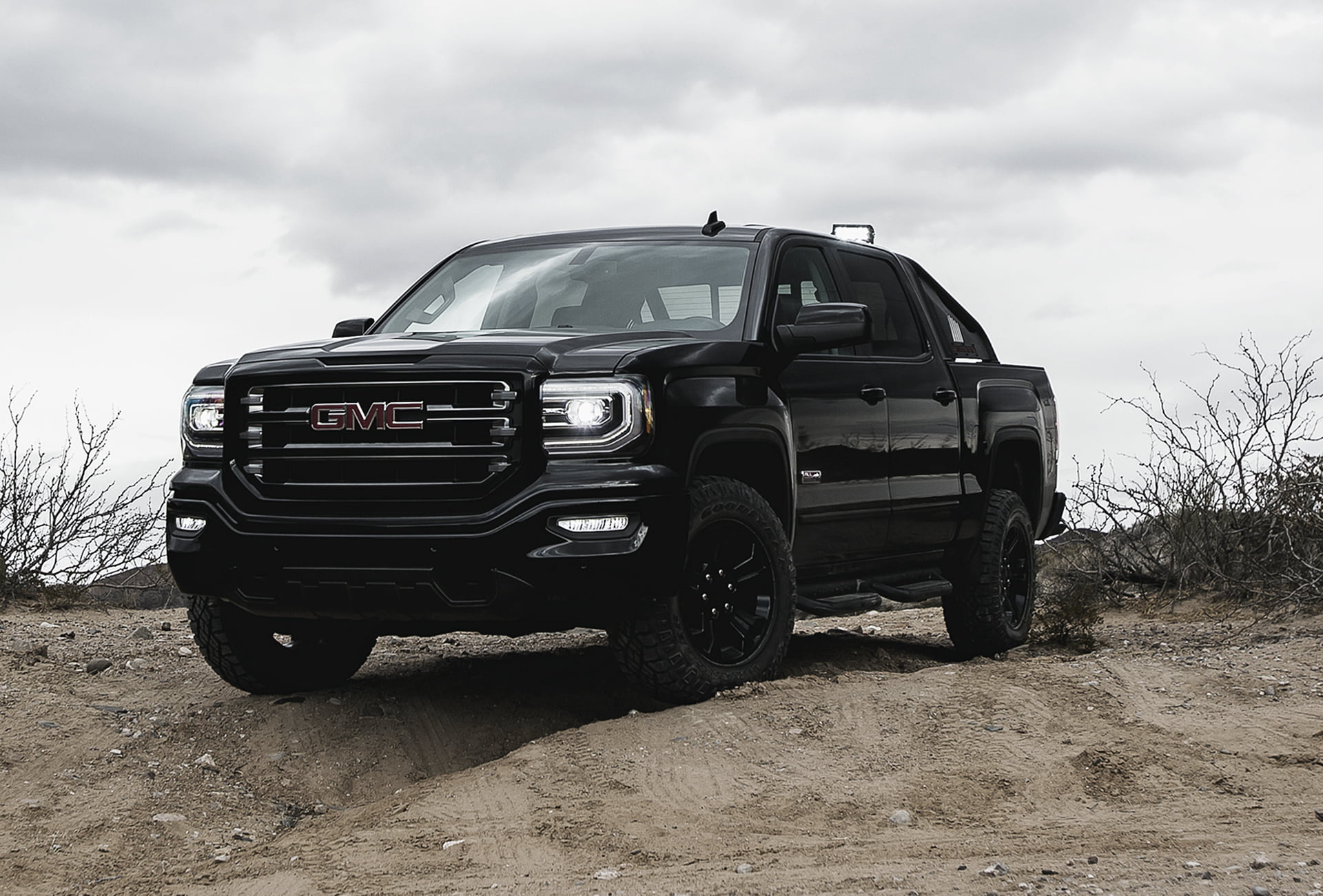 1080P, GMC, SUV, pickup, Sierra, Crew Cab, Giemsa, sand, HD Wallpaper