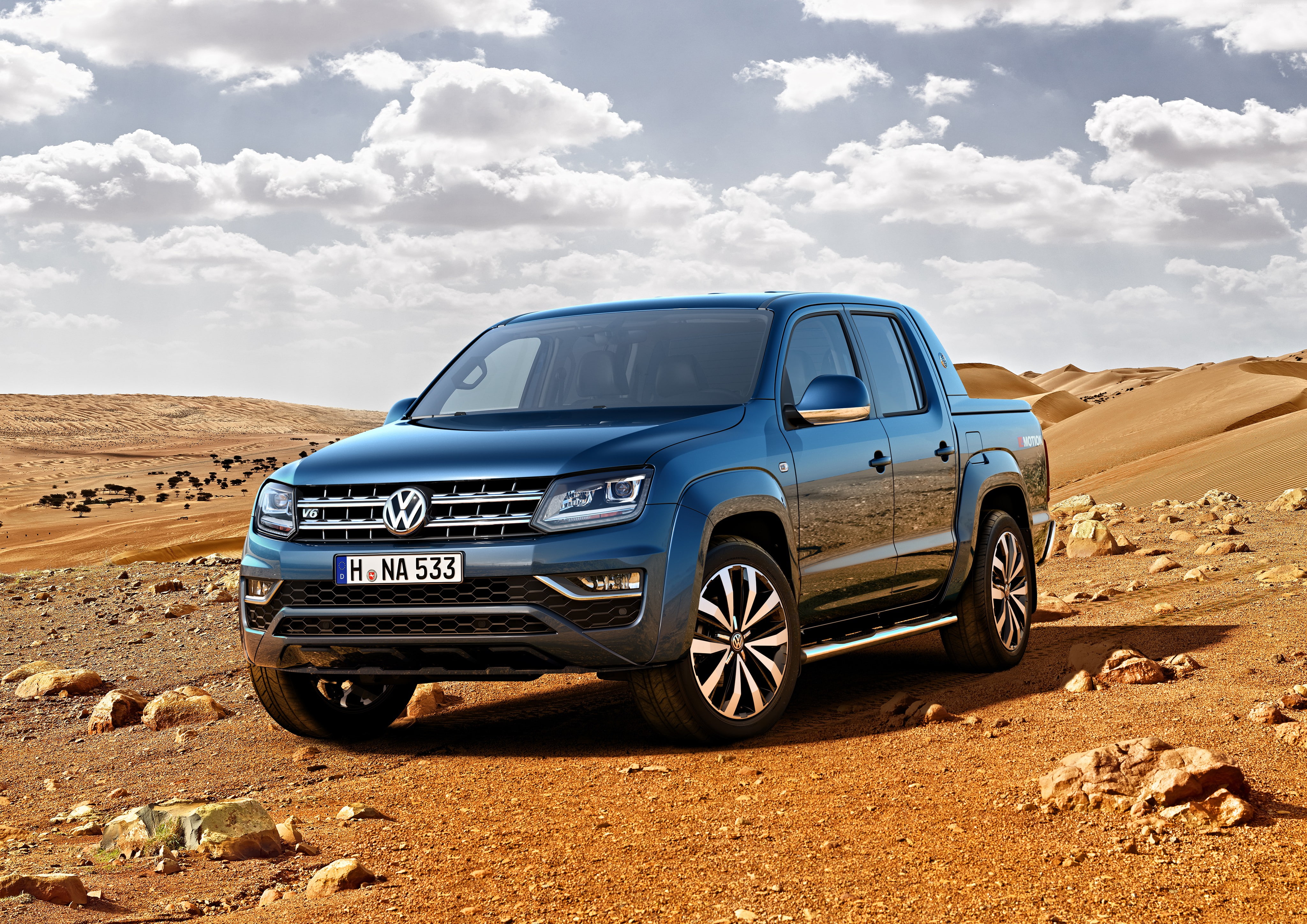 pick-up, 4K, Volkswagen Amarok Double Cab " Aventura", blue, HD Wallpaper