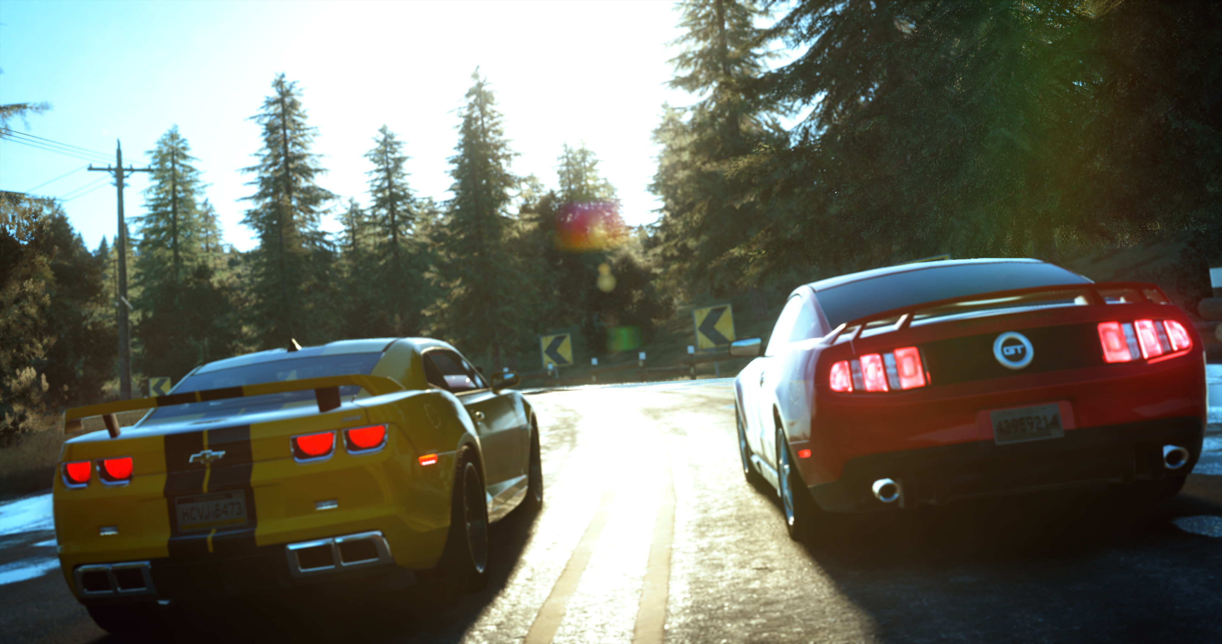 The Crew, The Crew Wild Run, Ford Mustang, Chevrolet Camaro, 4K, road, HD Wallpaper
