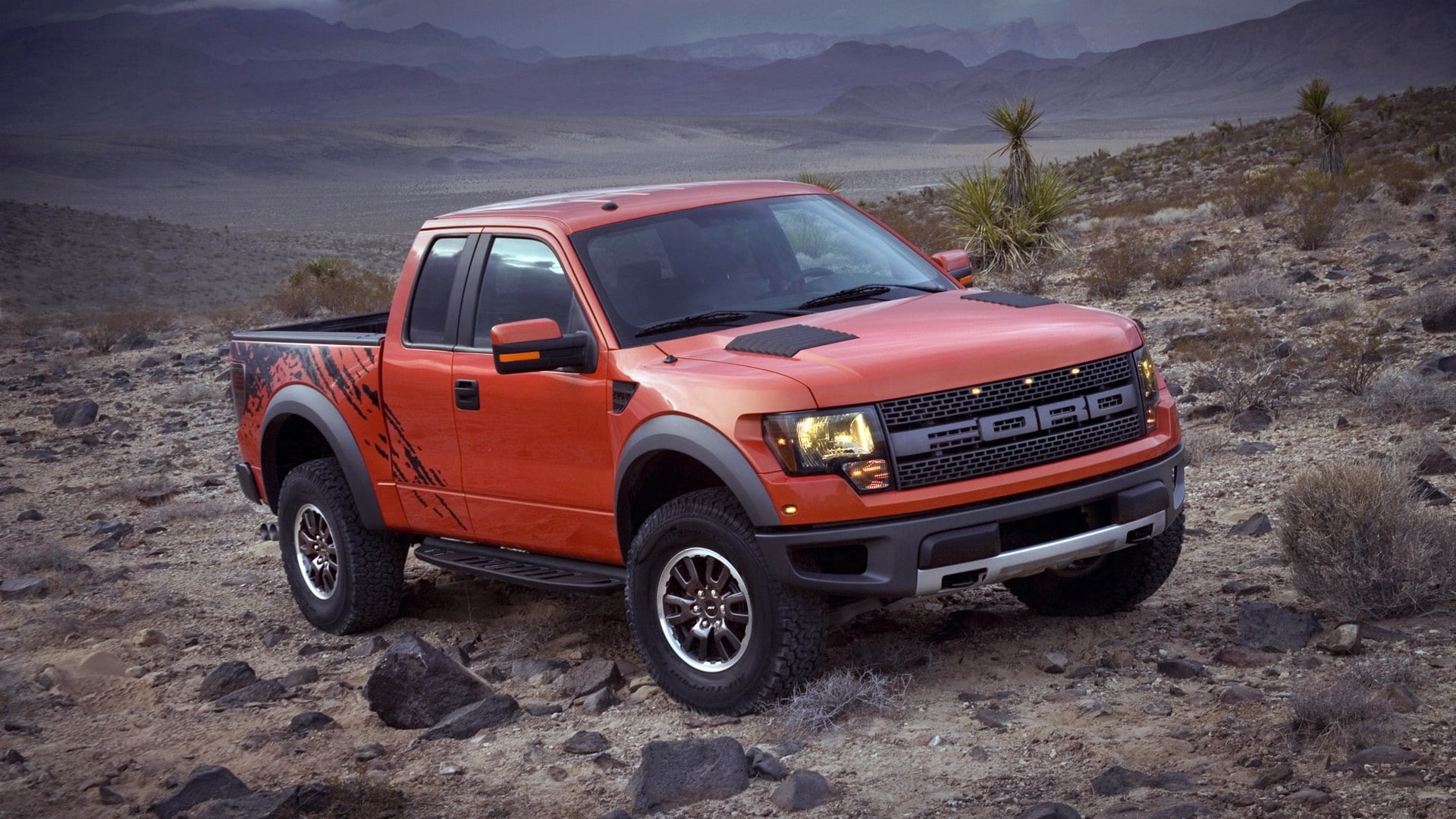 raptor, ranger, ford, hd, cars, orange, truck, 1080P, HD Wallpaper