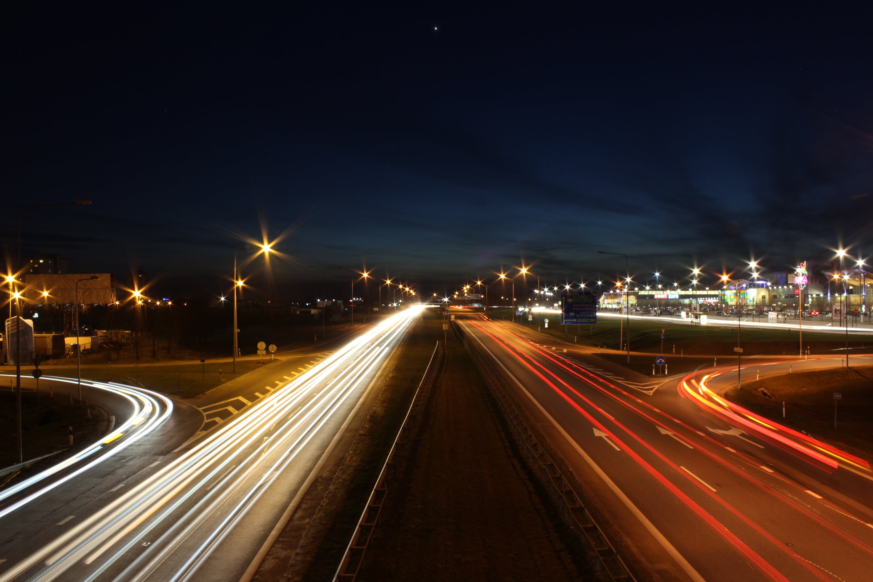 dark, tail light, interstate, highway, city, road, long Exposure, driving, city life, urban Scene, the way forward, lights, 2K, light, blurred Motion, HD Wallpaper