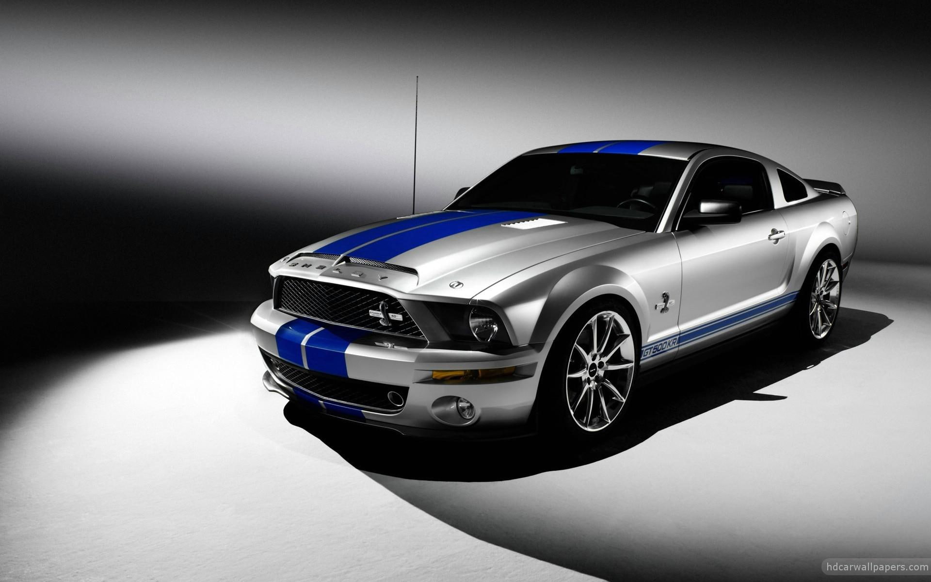 gt, grey, blue, coupe, mustang, ford, 1080P, shelby, kr, cars, HD Wallpaper