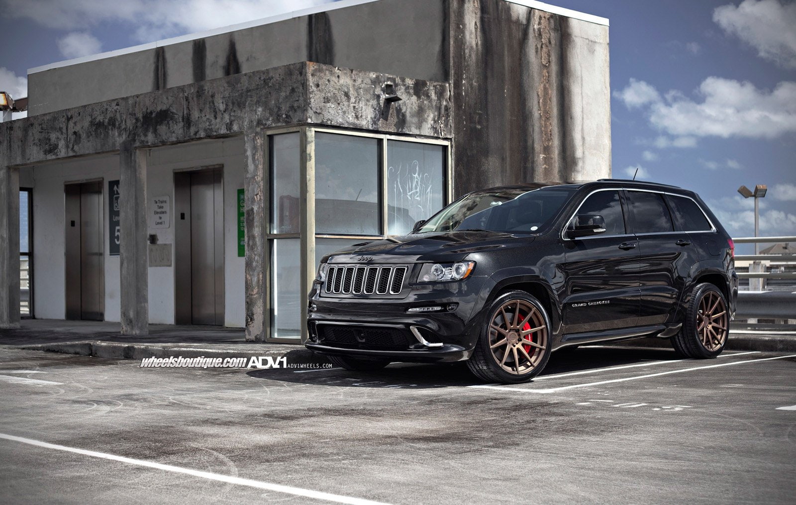 grand, cherokee, tuning, suv, cars, jeep, wheels, 720P, adv1, srt8, HD Wallpaper