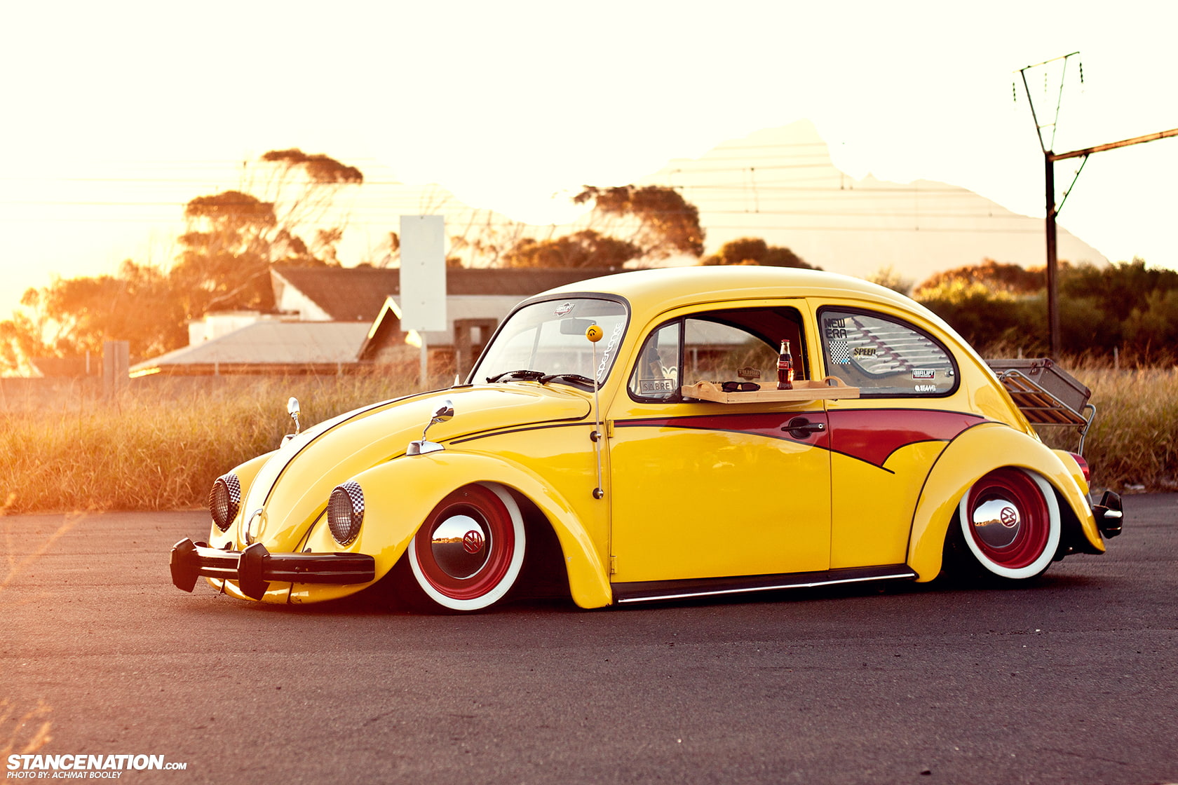 720P, volskwagen, aleman, clasico, amarillo, coche, HD Wallpaper
