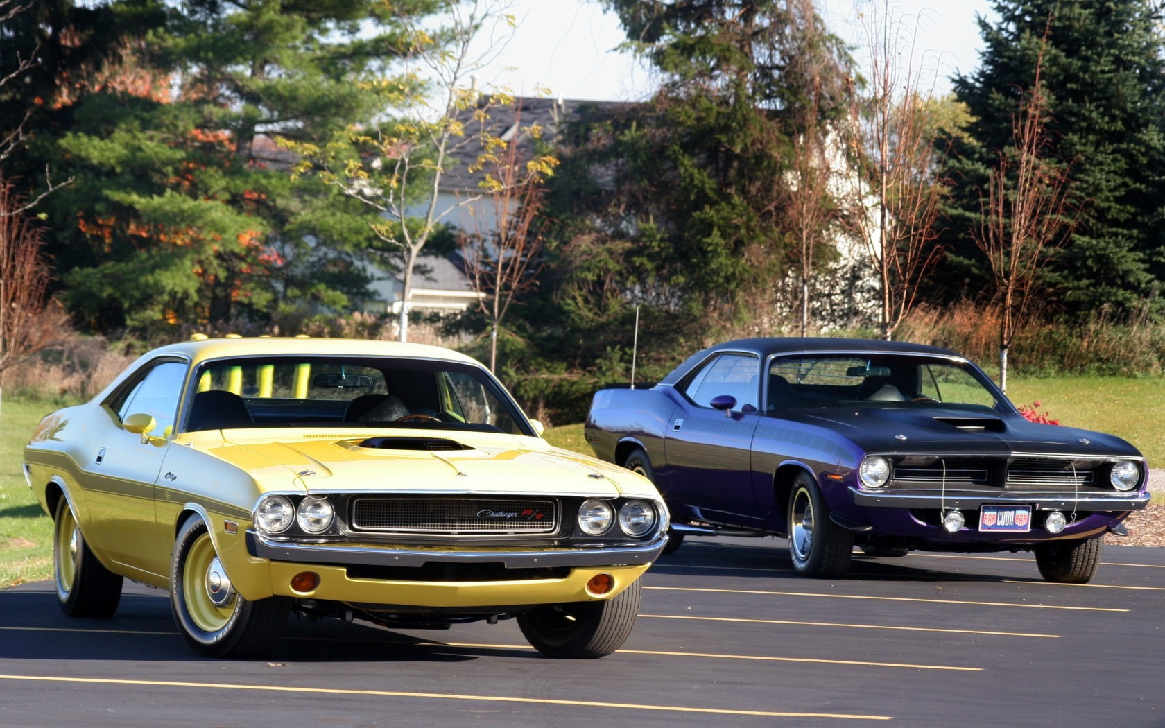 720P, Hemi Cuda, car, Dodge Challenger, HD Wallpaper