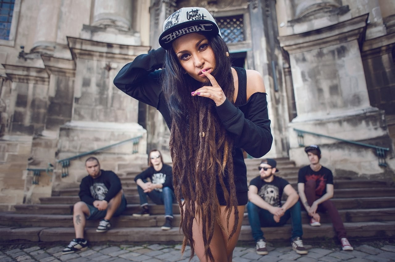 men, young men, young adult, leisure activity, adult, Jinjer, young women, building exterior, fashion, Tatyana Shmayluk, people, city, architecture, clothing, HD Wallpaper