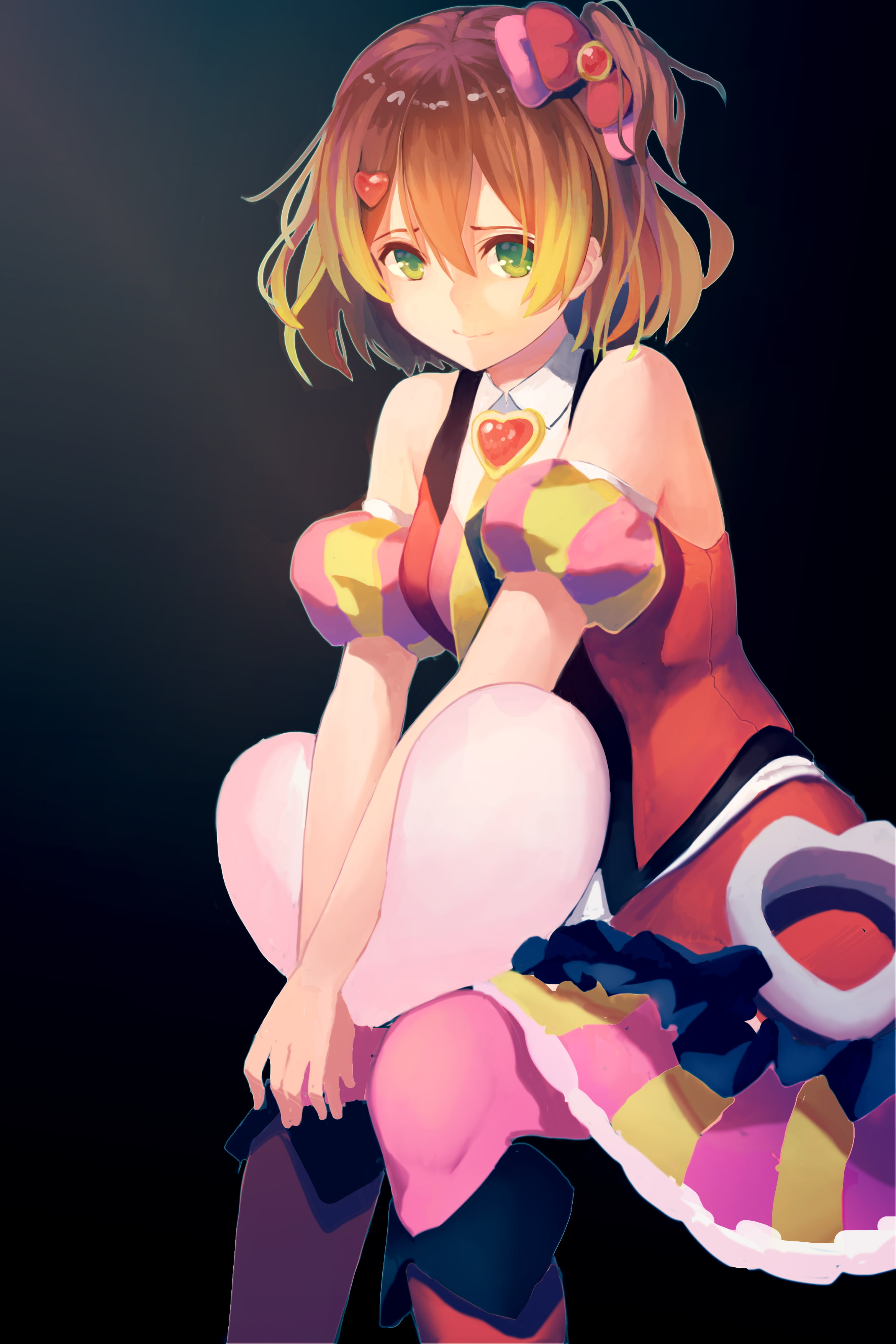 Macross Delta, Freyja Wion, green eyes, 2K, Macross, anime girls, short hair, anime, Phone HD Wallpaper