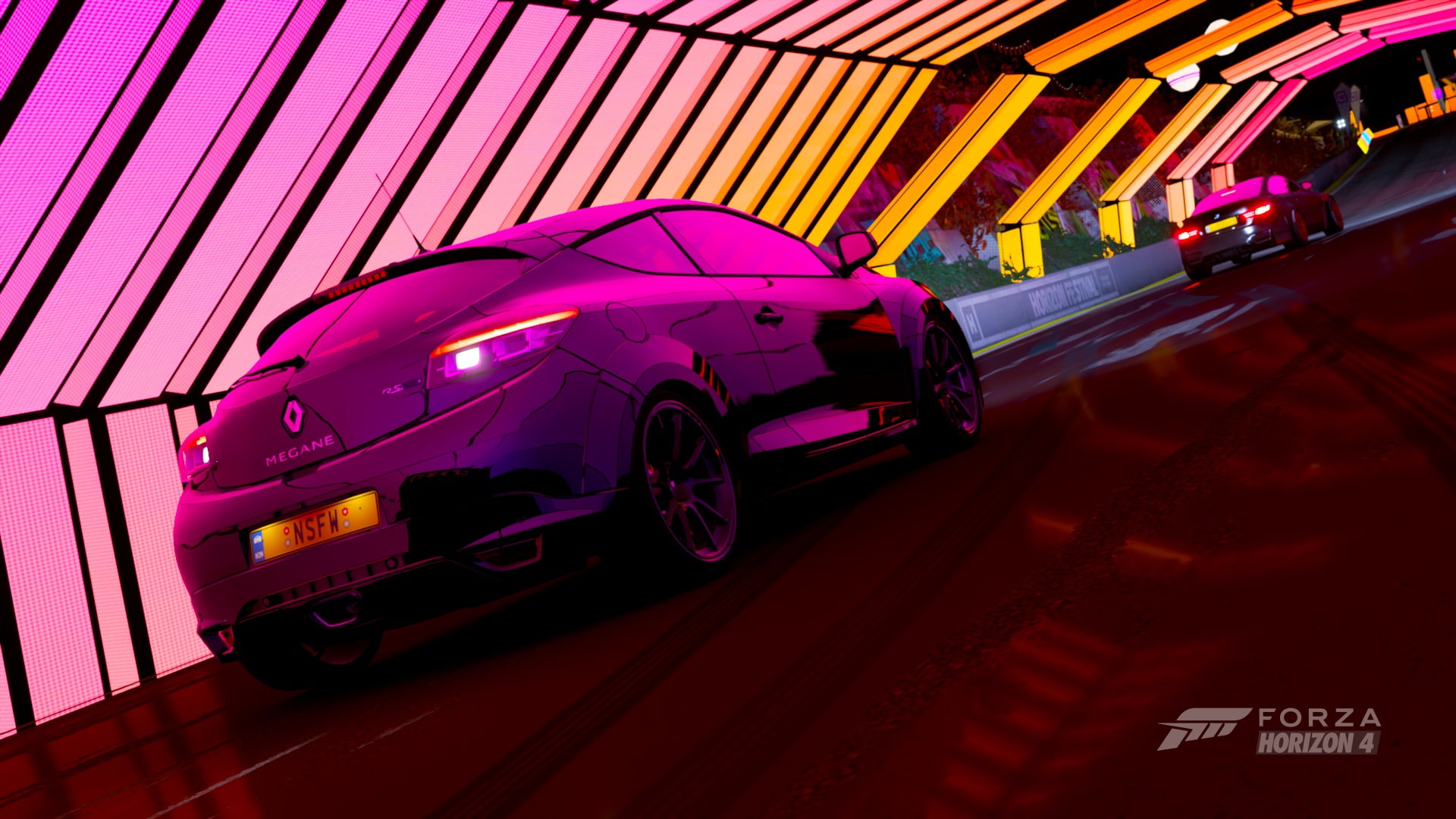 multi colored, purple, mode of transportation, travel, Renault, city, luxury, wheel, night, video games, motor vehicle, speed, 1080P, sports car, Forza, HD Wallpaper