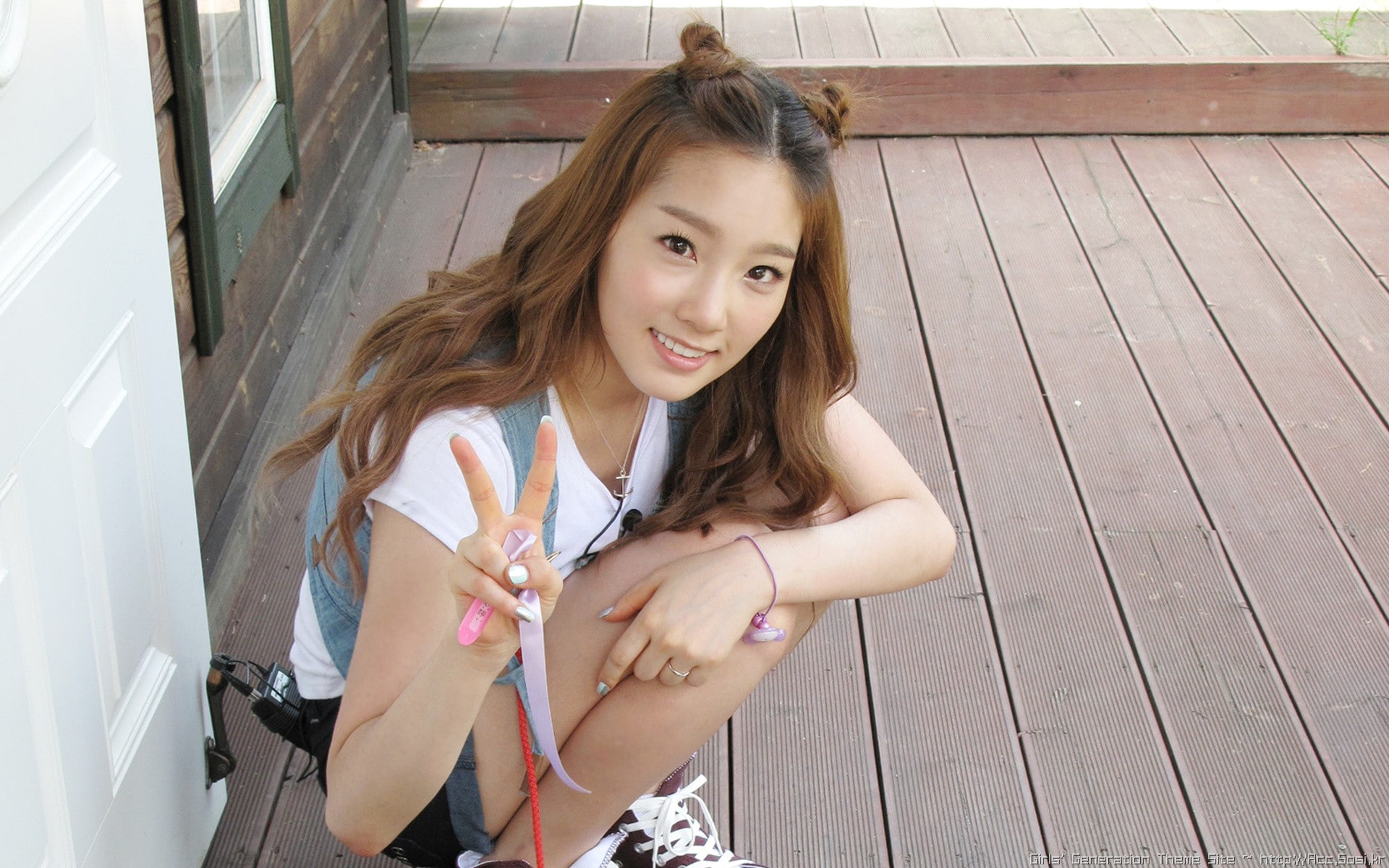 1080P, smiling, snsd, taeyeon, asians, women, kim, generation, girls, HD Wallpaper