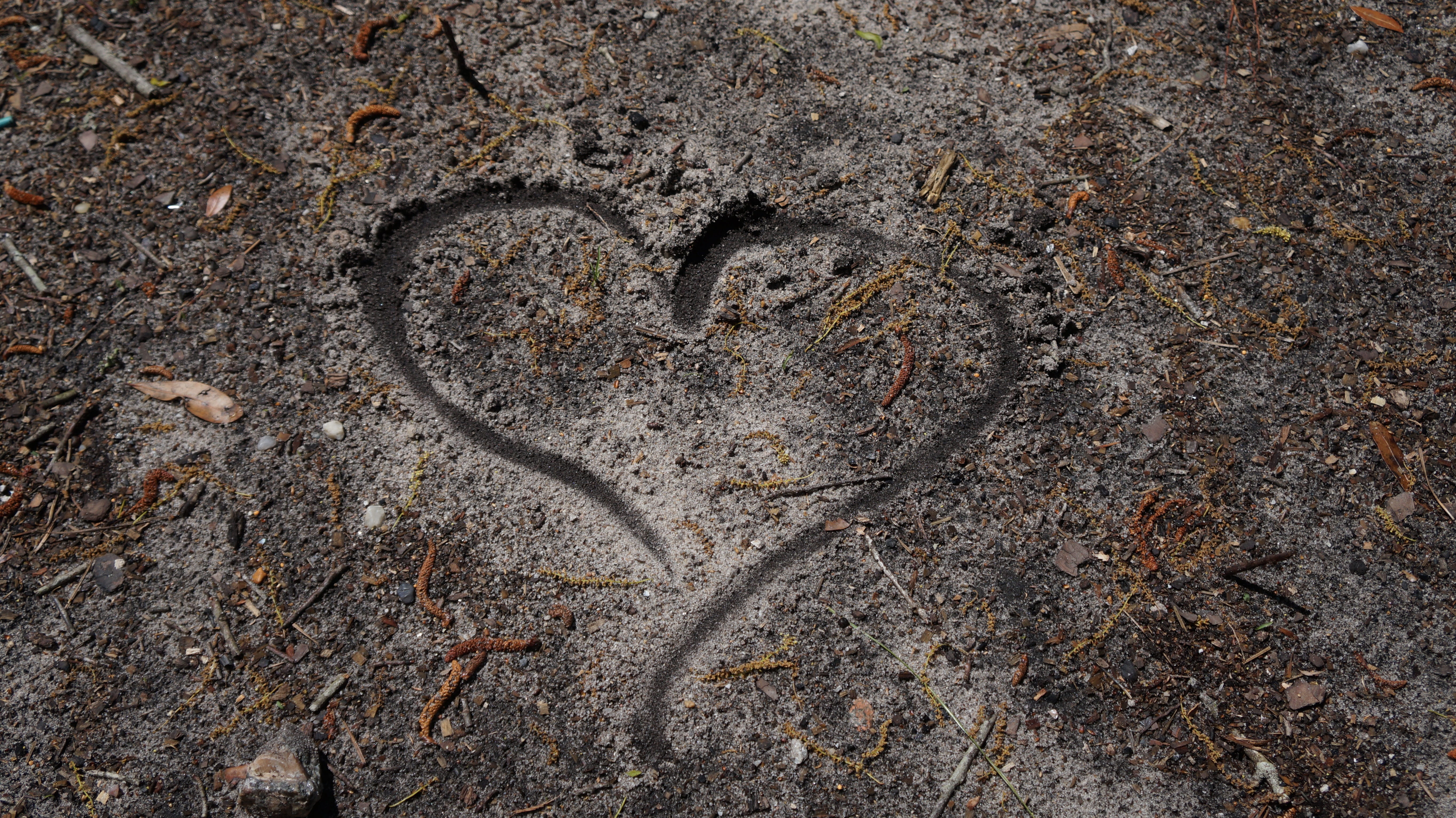 texture, day, art and craft, high angle view, art, nature, peace, creativity, leave love where you go, beauty everywhere, dirt, positive emotion, outdoors, HD Wallpaper