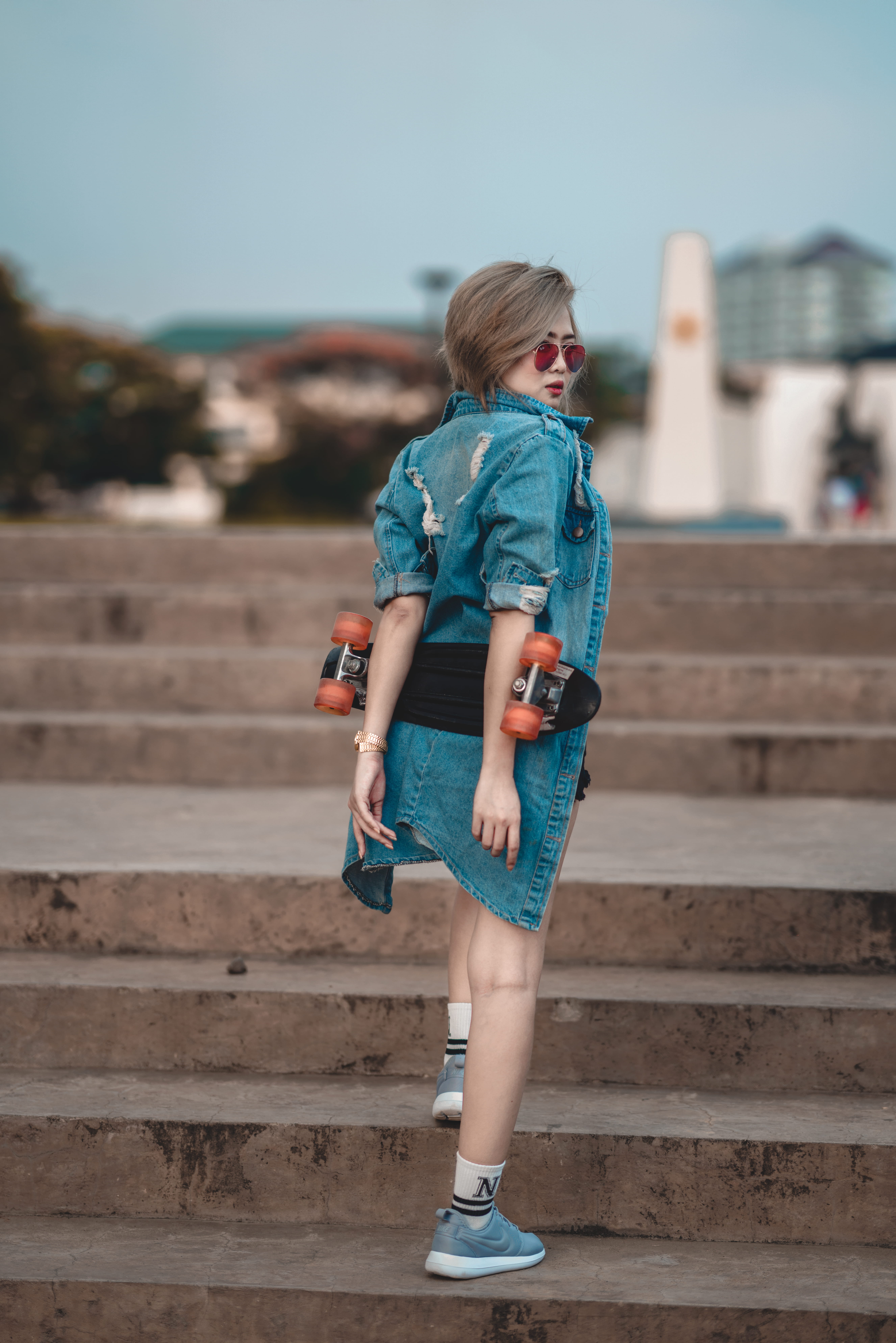 fashion Model, student, teenage Girls, cute, looking, beauty, girl, caucasian Ethnicity, elegance, street, education, beautiful, daytime, girls, 8K, summer, Phone HD Wallpaper