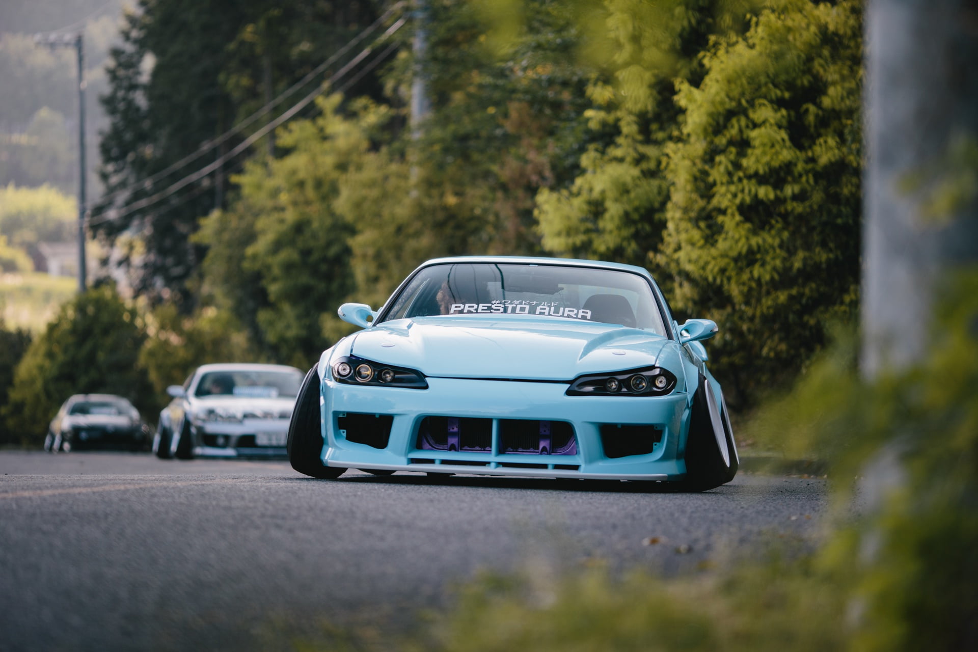 growth, mode of transportation, land vehicle, nature, architecture, Stance, Low, plant, Nation, travel, Nissan, road, motion, 1080P, tree, city, S15, no people, HD Wallpaper