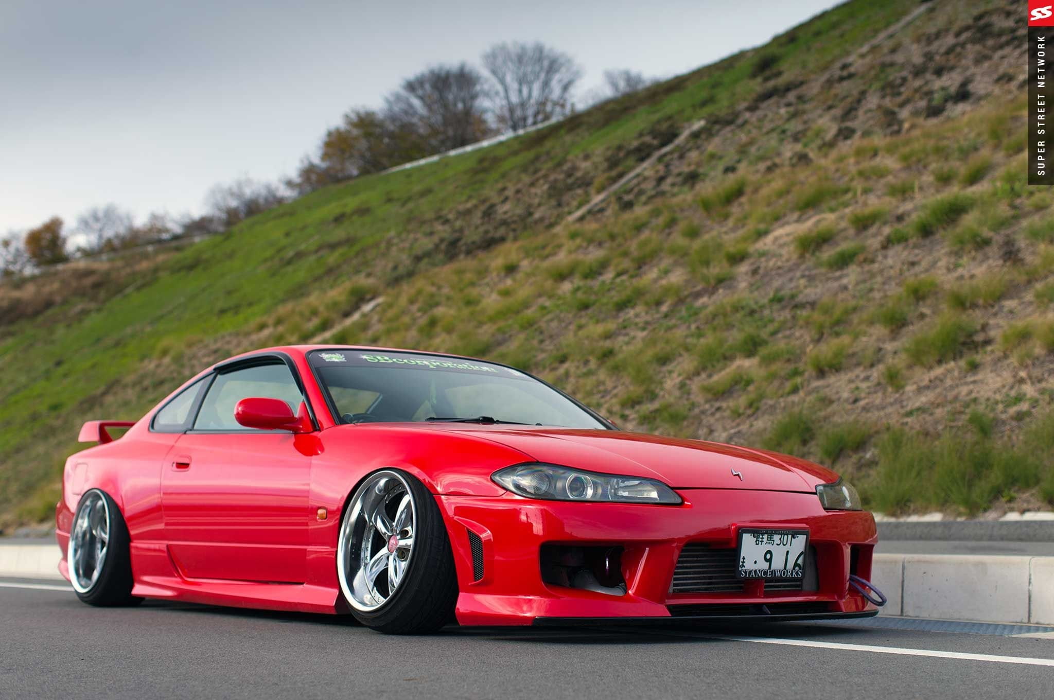cars, silvia, 1080P, 2000, modified, nissan, s15, red, HD Wallpaper