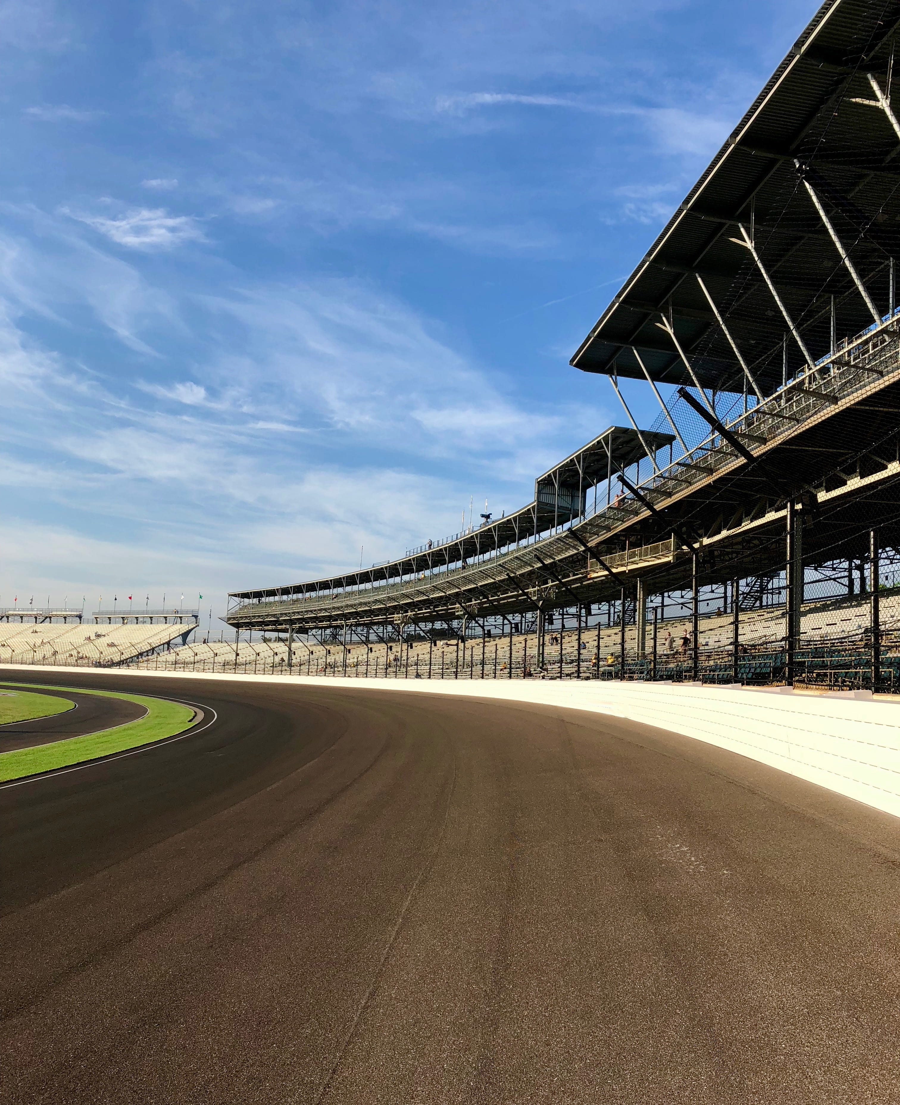 united states, car, asphalt, day, outdoors, city, motor racing track, sky, transportation, no people, indycar, indianapolis motor speedway, built structure, Phone HD Wallpaper