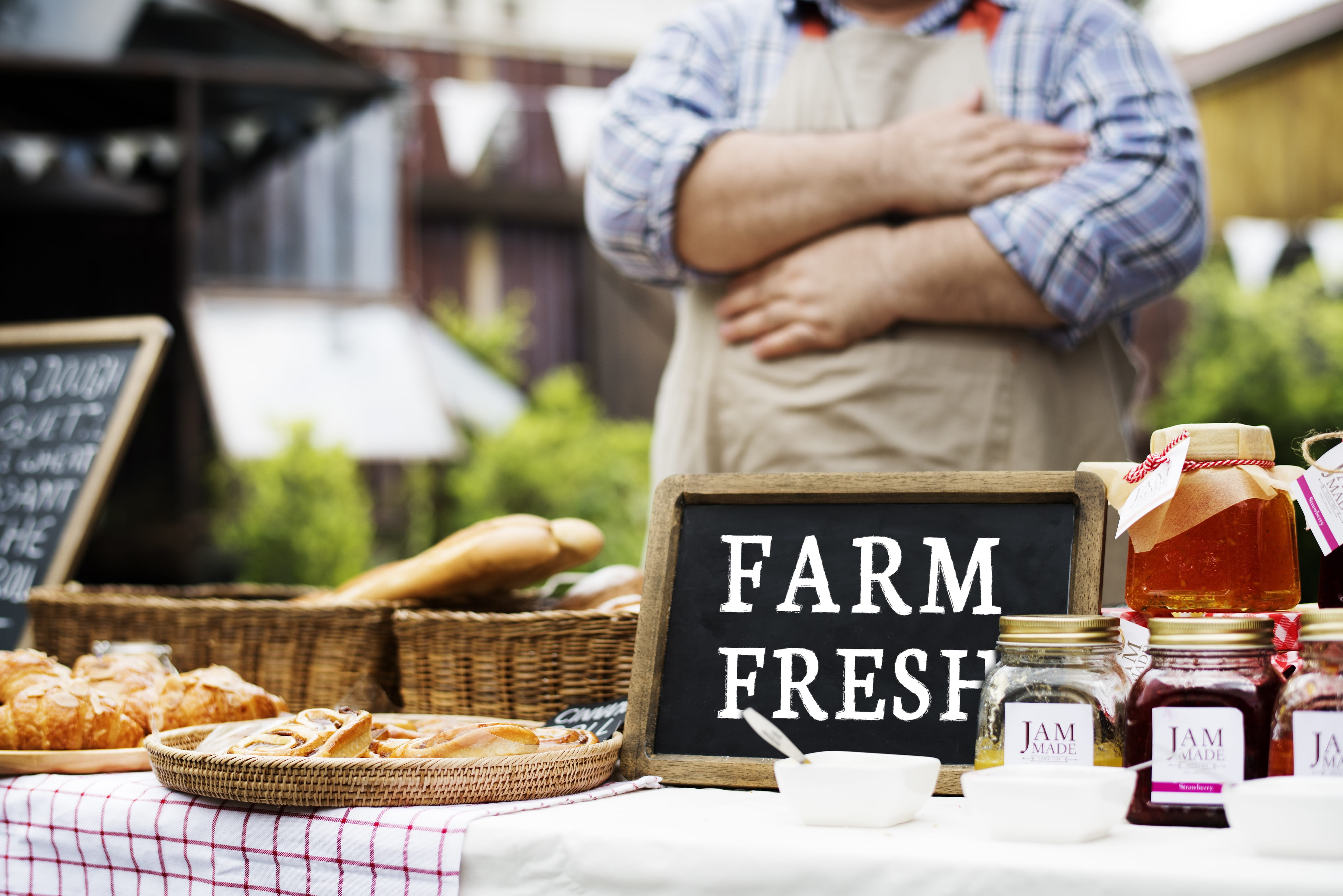 4K, small business, farm, basket, working, business, container, farmer, baked, marketing, fresh, market stall, market, healthy eating, meal, label, organic, HD Wallpaper