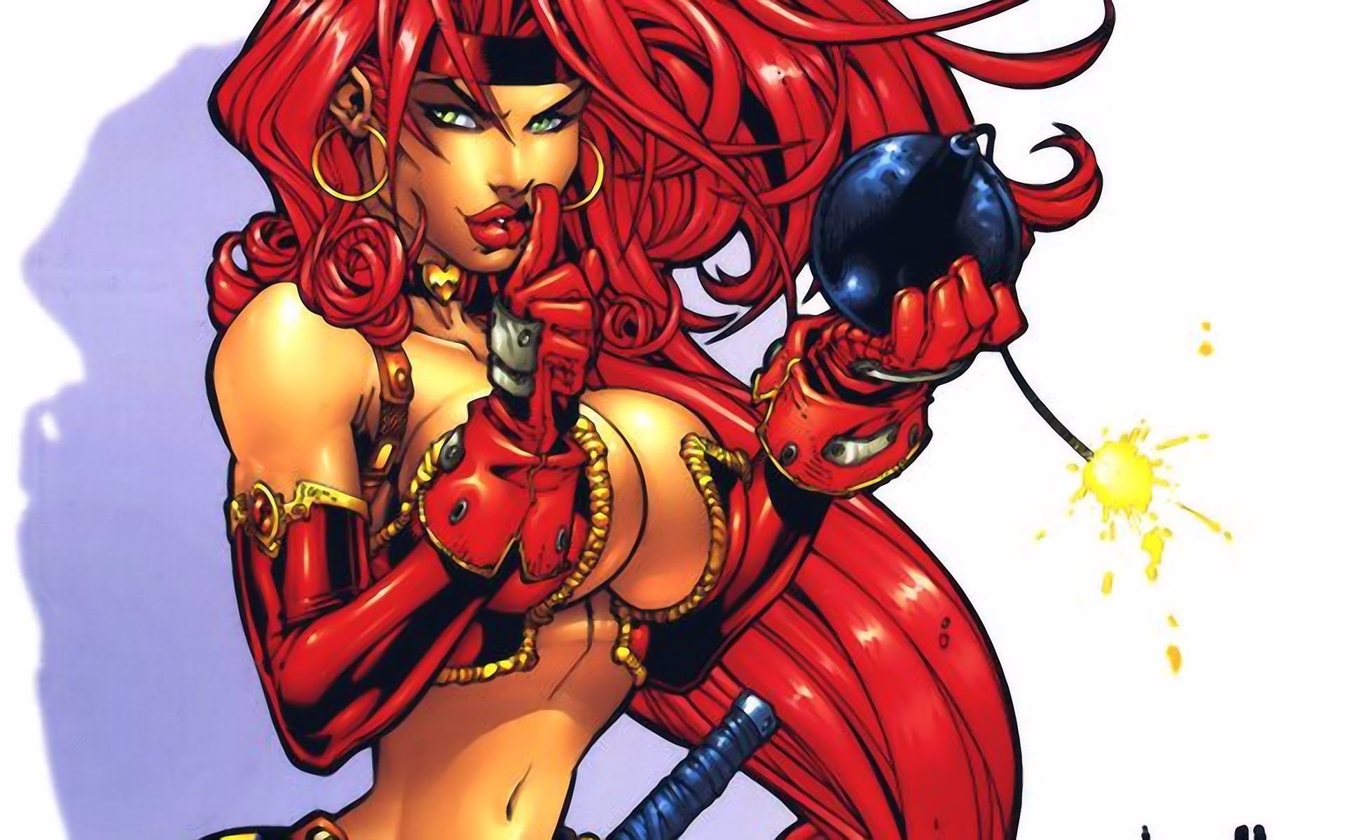 Comics, Battle Chasers, Red Monika, 1080P, HD Wallpaper