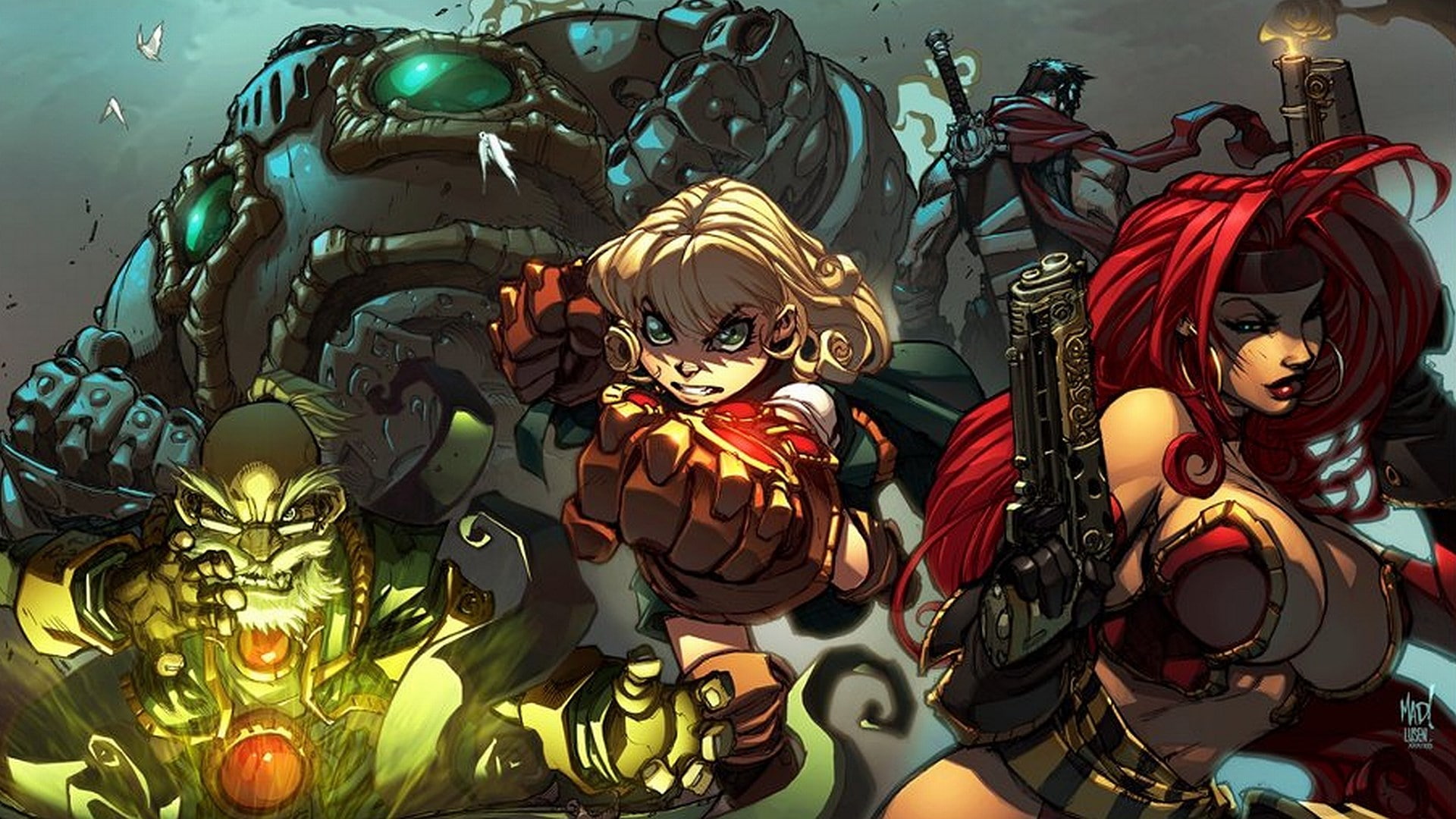 1080P, battle chasers, HD Wallpaper