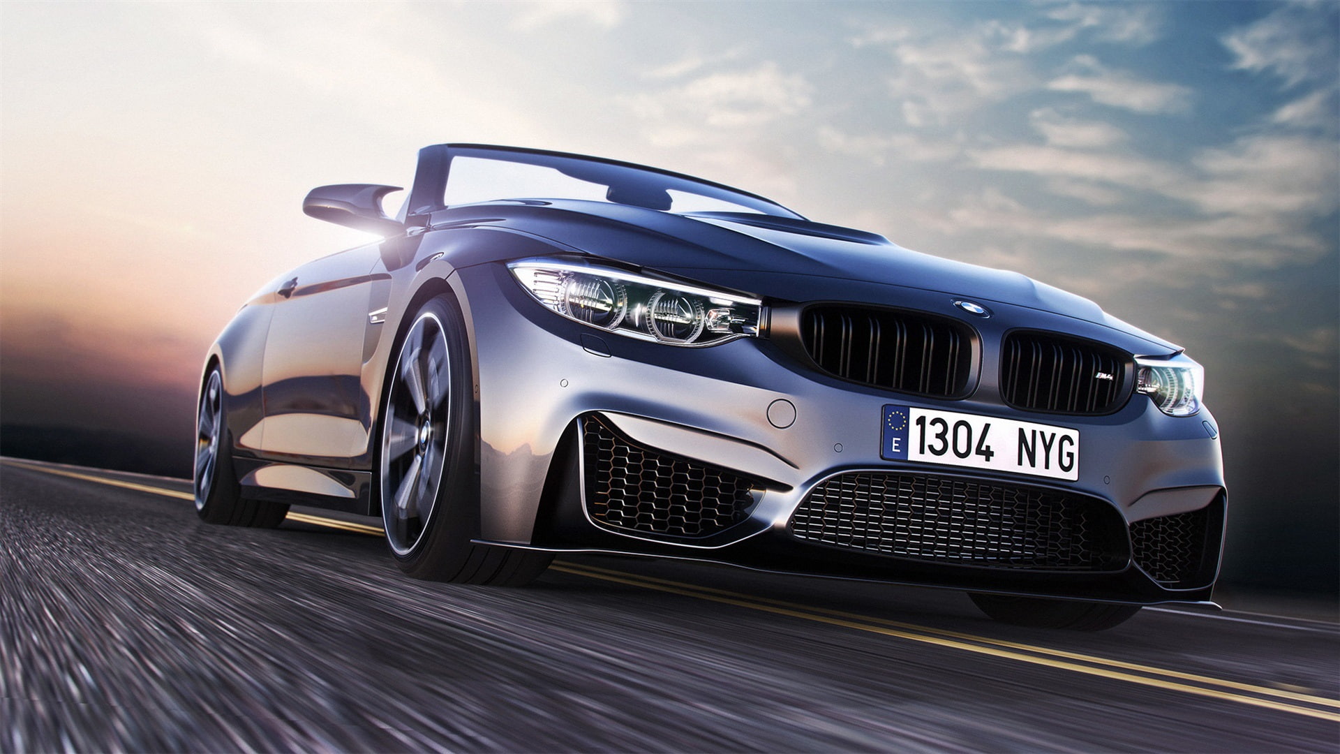 BMW, Road, m, Sport, View, Speed, Front, 1080P, Car, HD Wallpaper