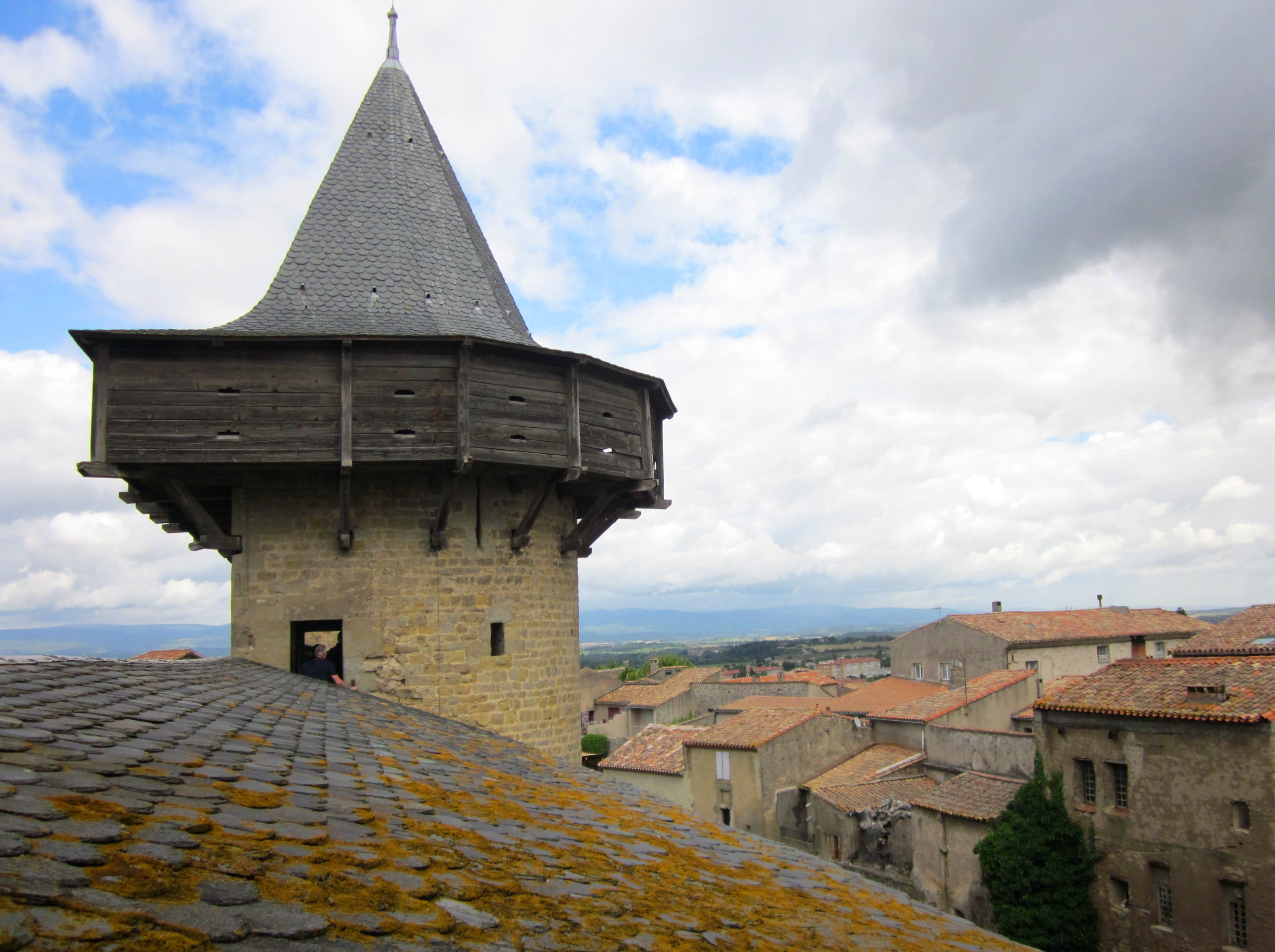 religion, spire, place of worship, Aude, unesco, travel destinations, cloud - sky, historic, residential district, France, outdoors, architecture, tower, HD Wallpaper