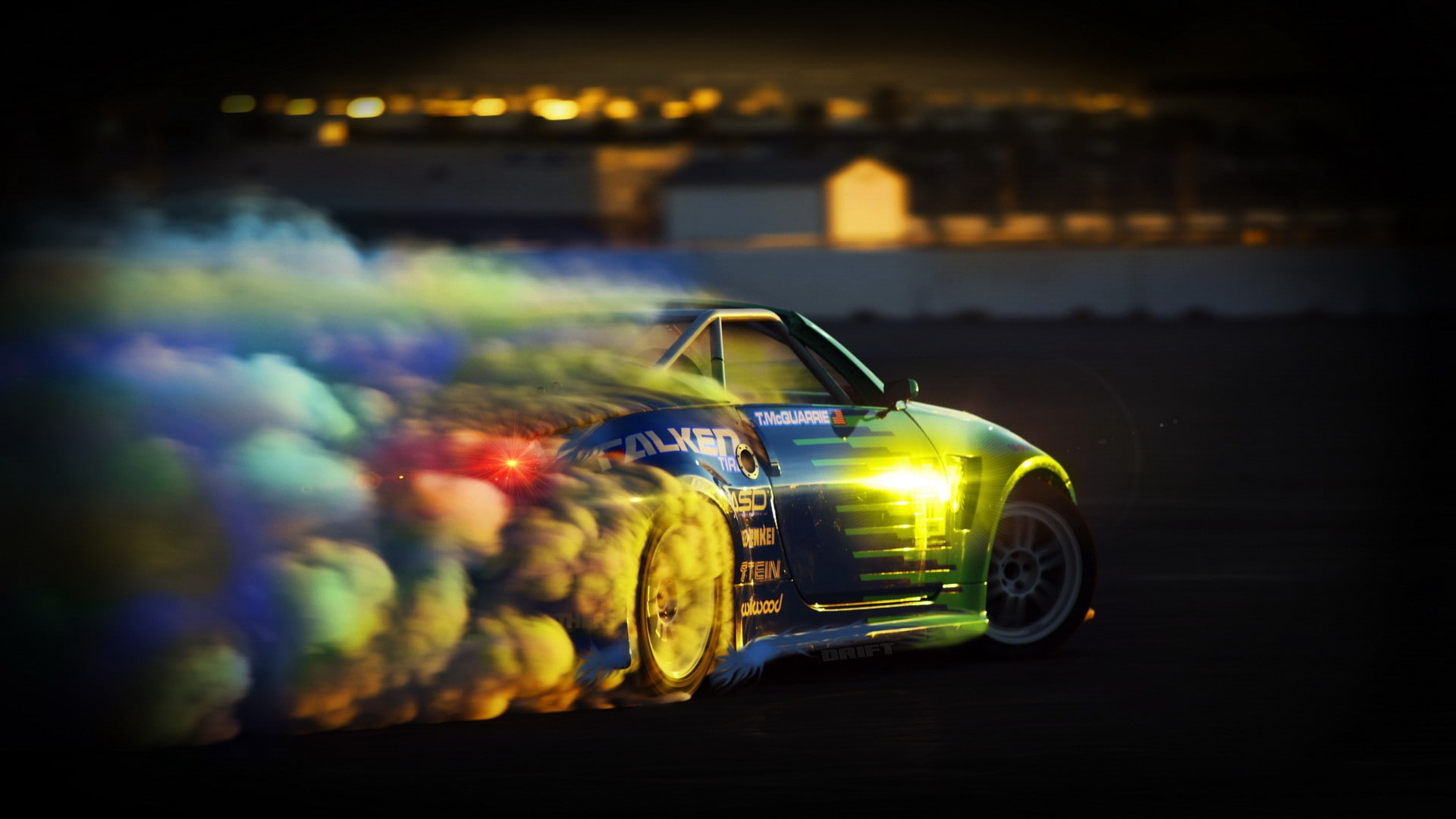 drift nissan 350z falken, 1080P, HD Wallpaper
