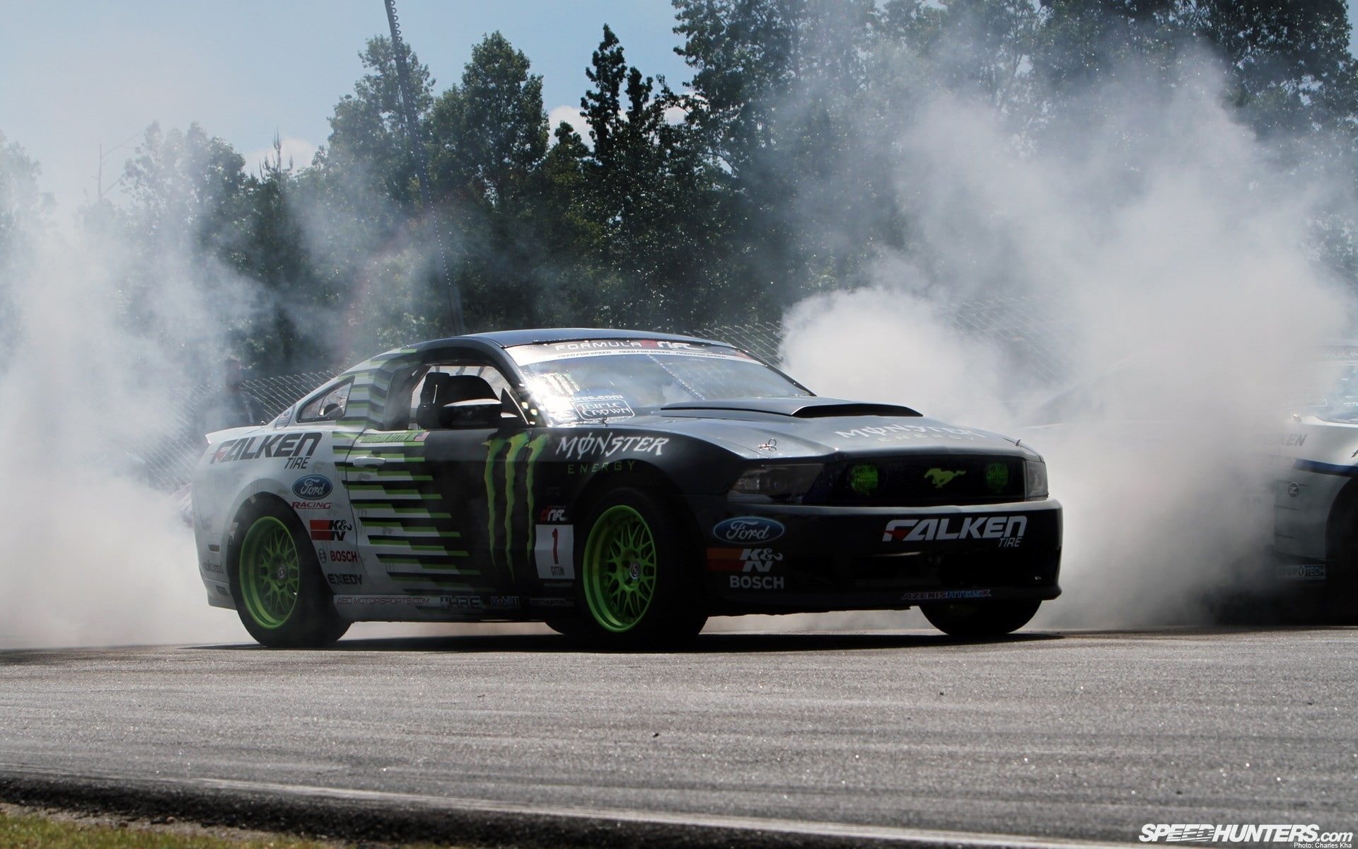 hd, 1080P, ford, monsters, tires, x, drifting, mustang, cars, falken, vehicles, art, HD Wallpaper