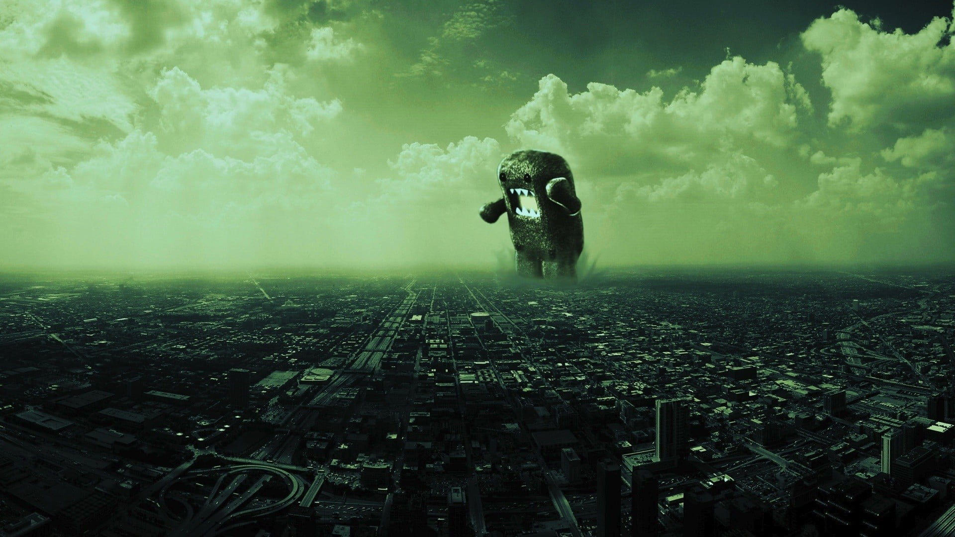 full length, digital composite, camera - photographic equipment, cloud - sky, Domo, 1080P, lifestyles, activity, sky, photographer, technology, architecture, HD Wallpaper