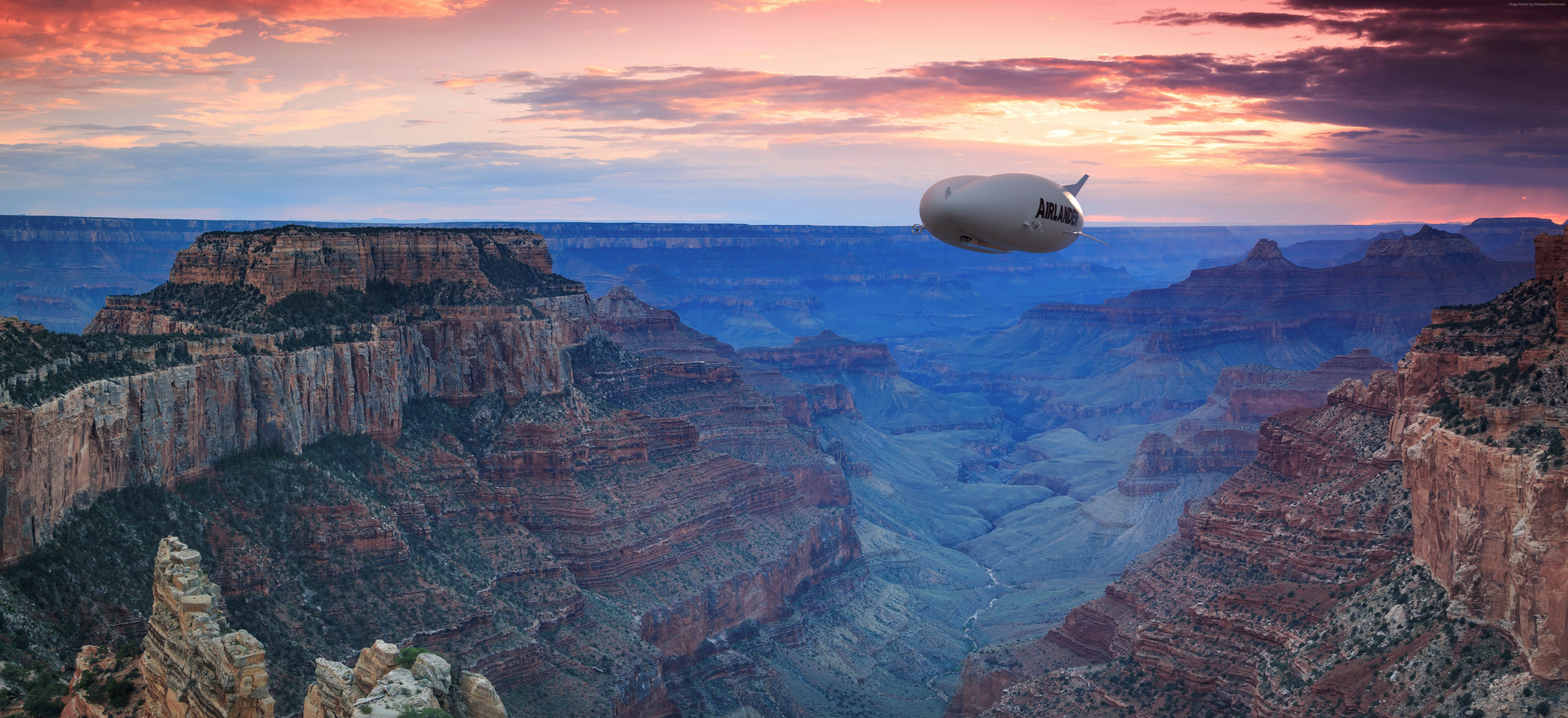 environment, beauty in nature, cloud - sky, travel destinations, U.S. Air Force, Hybrid Air, outdoors, Airlander 10, travel, rock formation, nature, Vehicles HAV 304 Airlander, HD Wallpaper