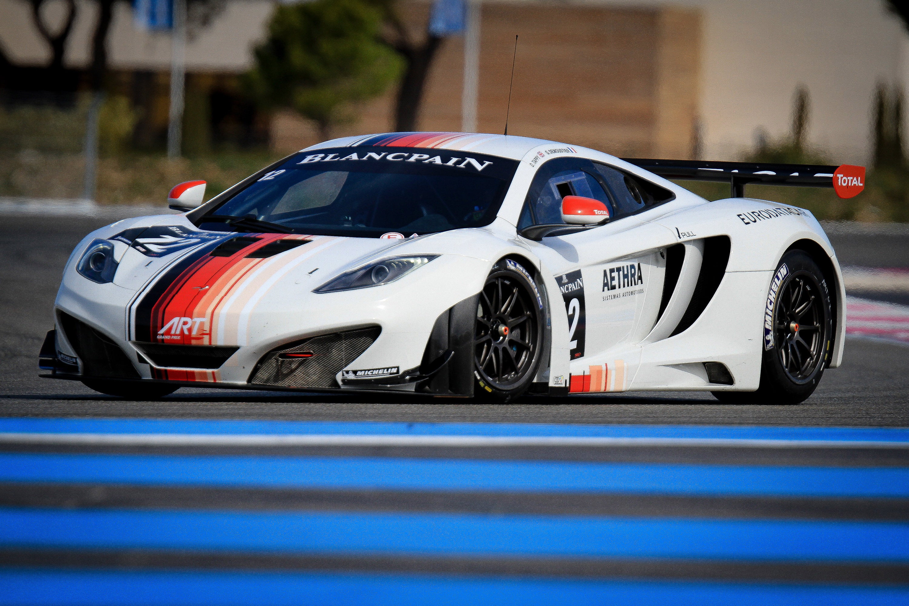 motor racing track, auto, gt3, white, track and field, protection, sport, 2K, day, mode of transportation, track., competition, motor vehicle, supercar, HD Wallpaper