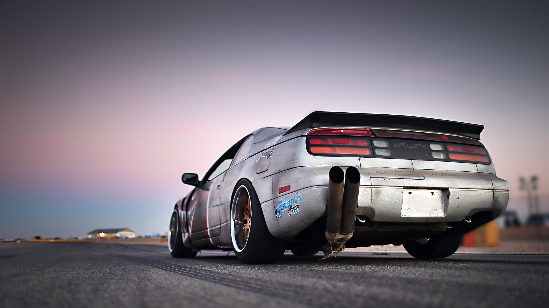 road, outdoors, sky, nature, transportation, Stance, copy space, Speedhunters, retro styled, street, travel, vignette, motor vehicle, car, Nissan 300ZX, HD Wallpaper