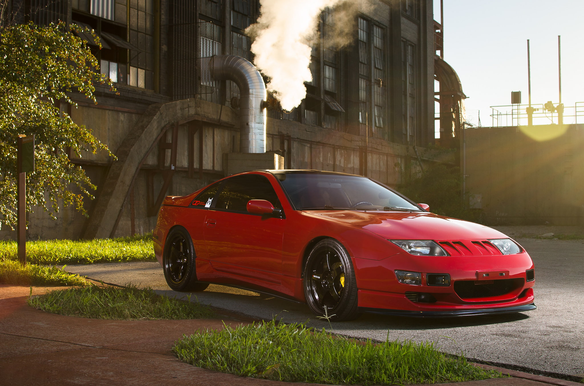 300ZX, red, car, 1080P, nissan, HD Wallpaper