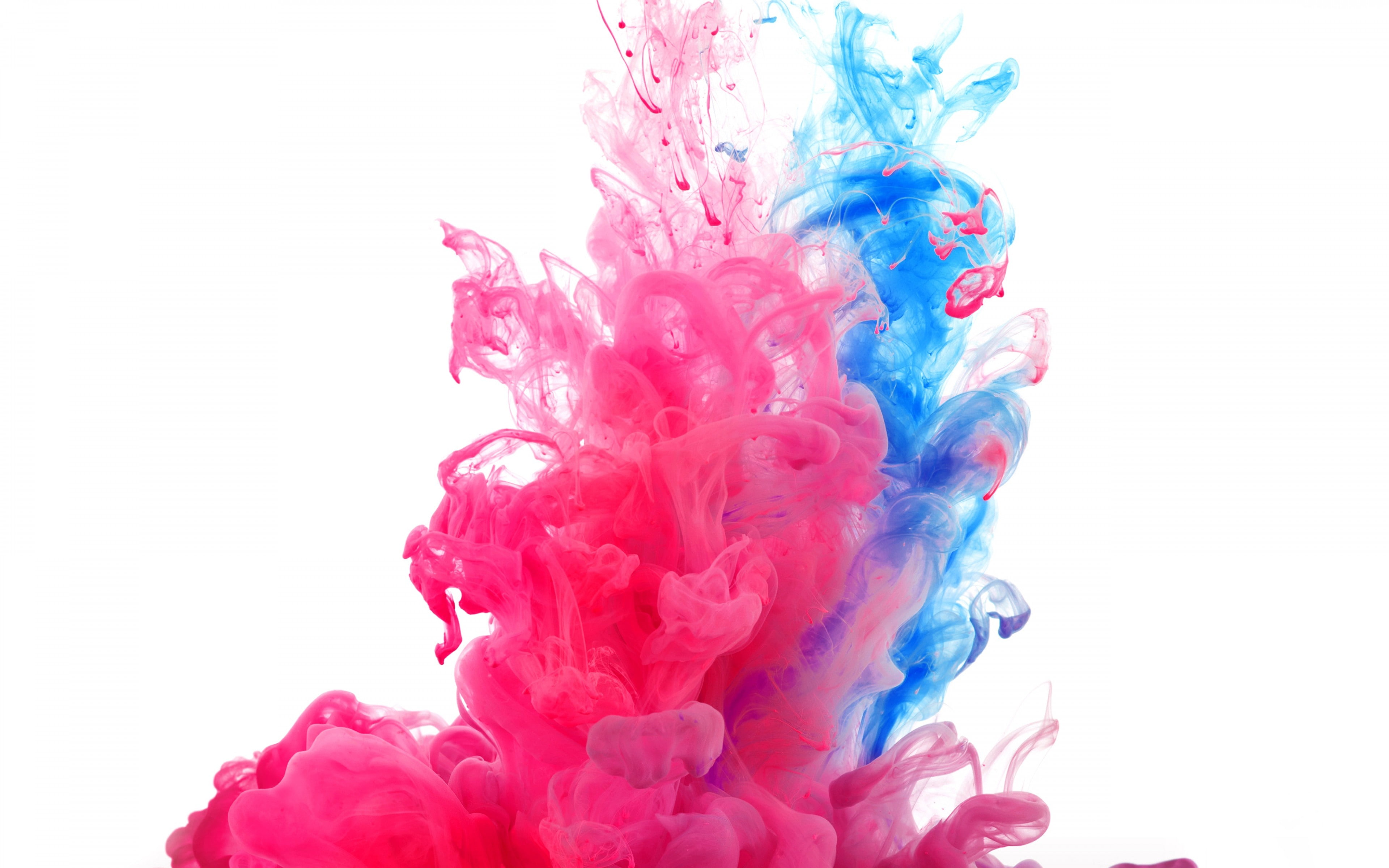 red, underwater, paint, Holi, live, India, 4K, blue, live photo, water, 4k, 5k, public holiday, HD Wallpaper