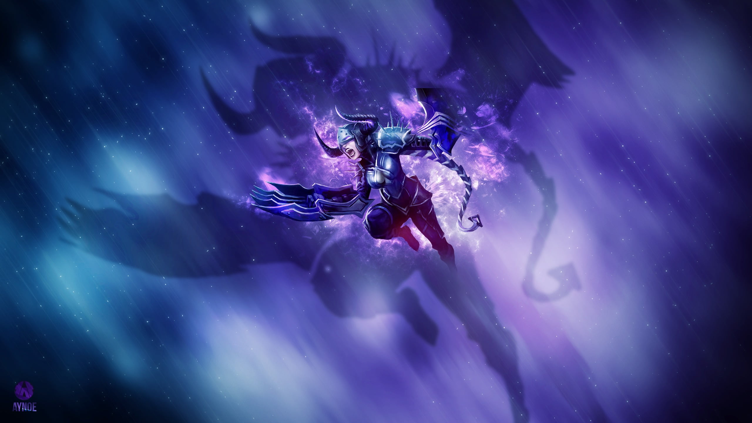communication, sport, full length, adult, selective focus, adventure, League of Legends, 2K, r, lol, outdoors, Shyvana, one person, purple, futuristic, HD Wallpaper