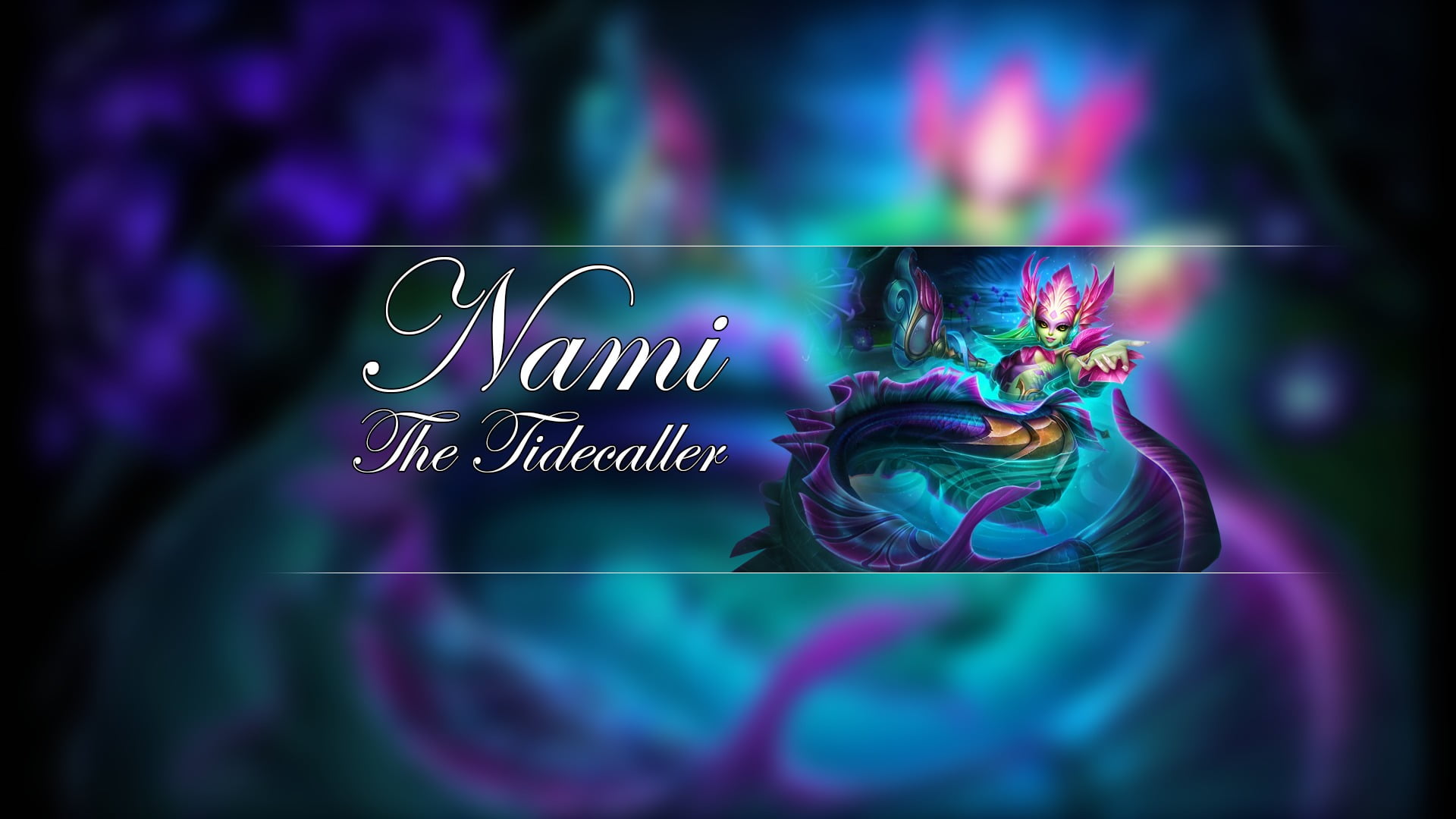 communication, nami (league of legends), purple, event, blue, wireless technology, 1080P, futuristic, nightlife, human body part, tidecaller, League of Legends, HD Wallpaper