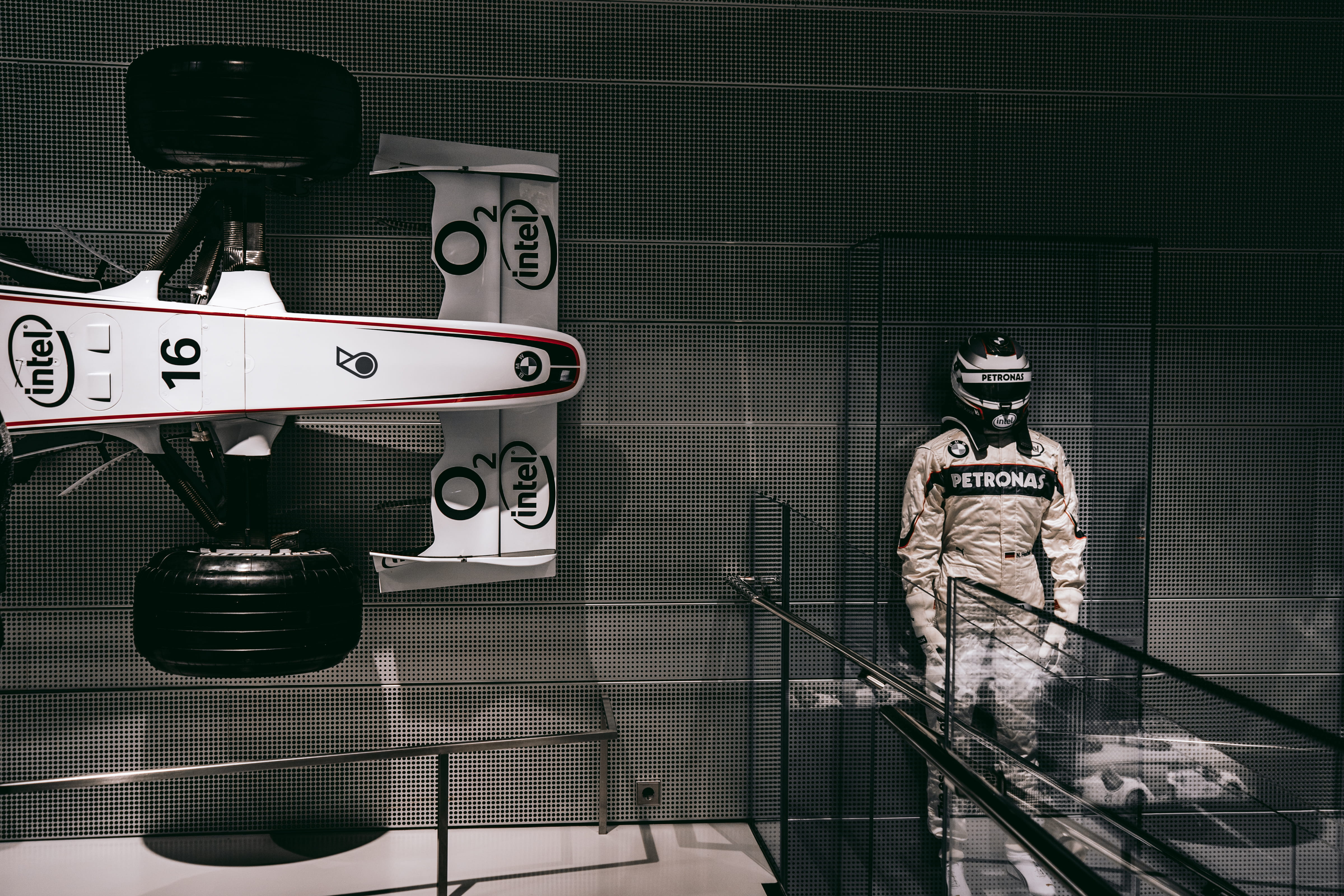 day, speed, auto, showroom, design, one person, indoors, BMW, transportation system, driver, f, standing, race, architecture, digital composite, statue, HD Wallpaper
