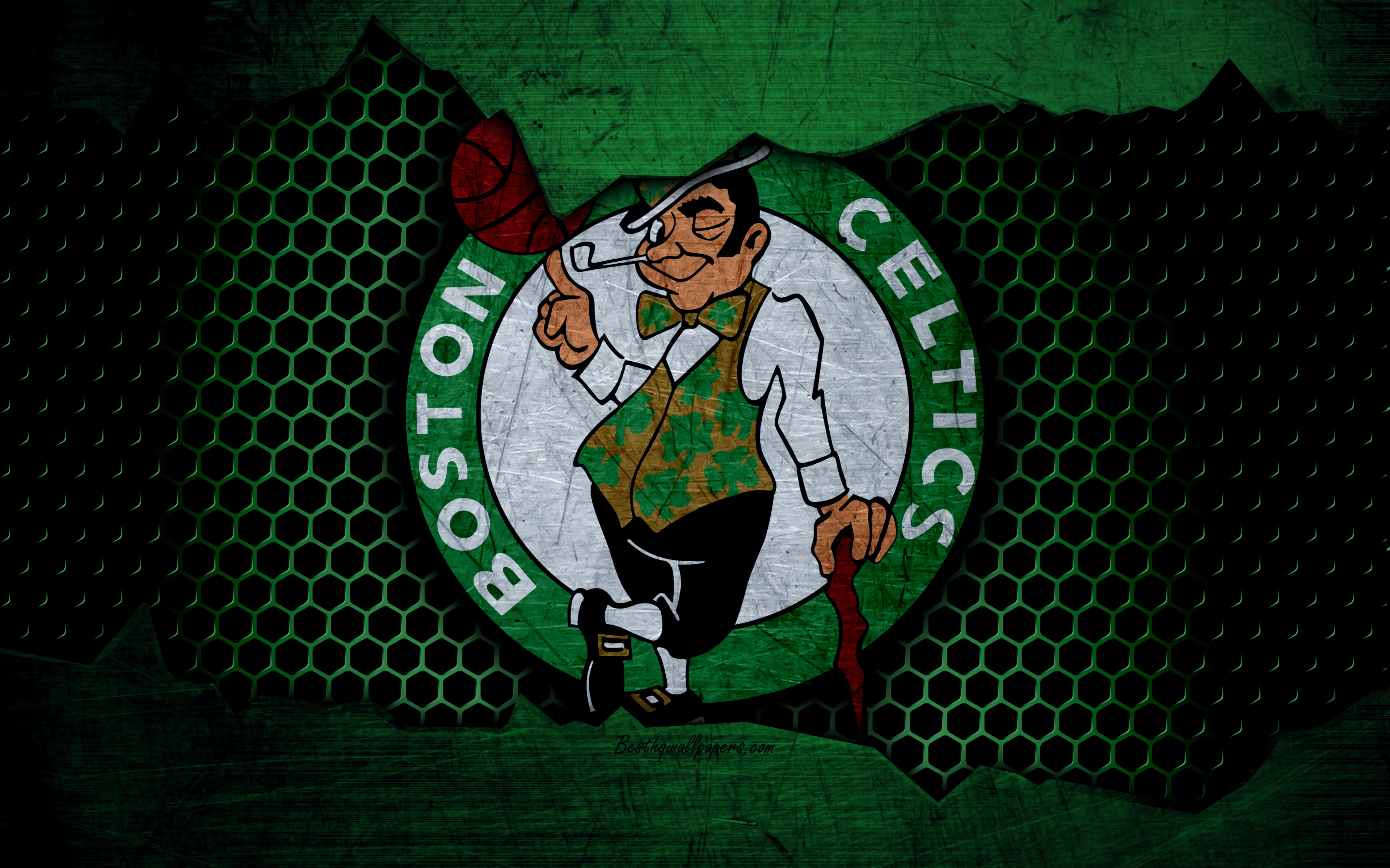 Basketball, 4K, Logo, NBA, Boston Celtics, HD Wallpaper