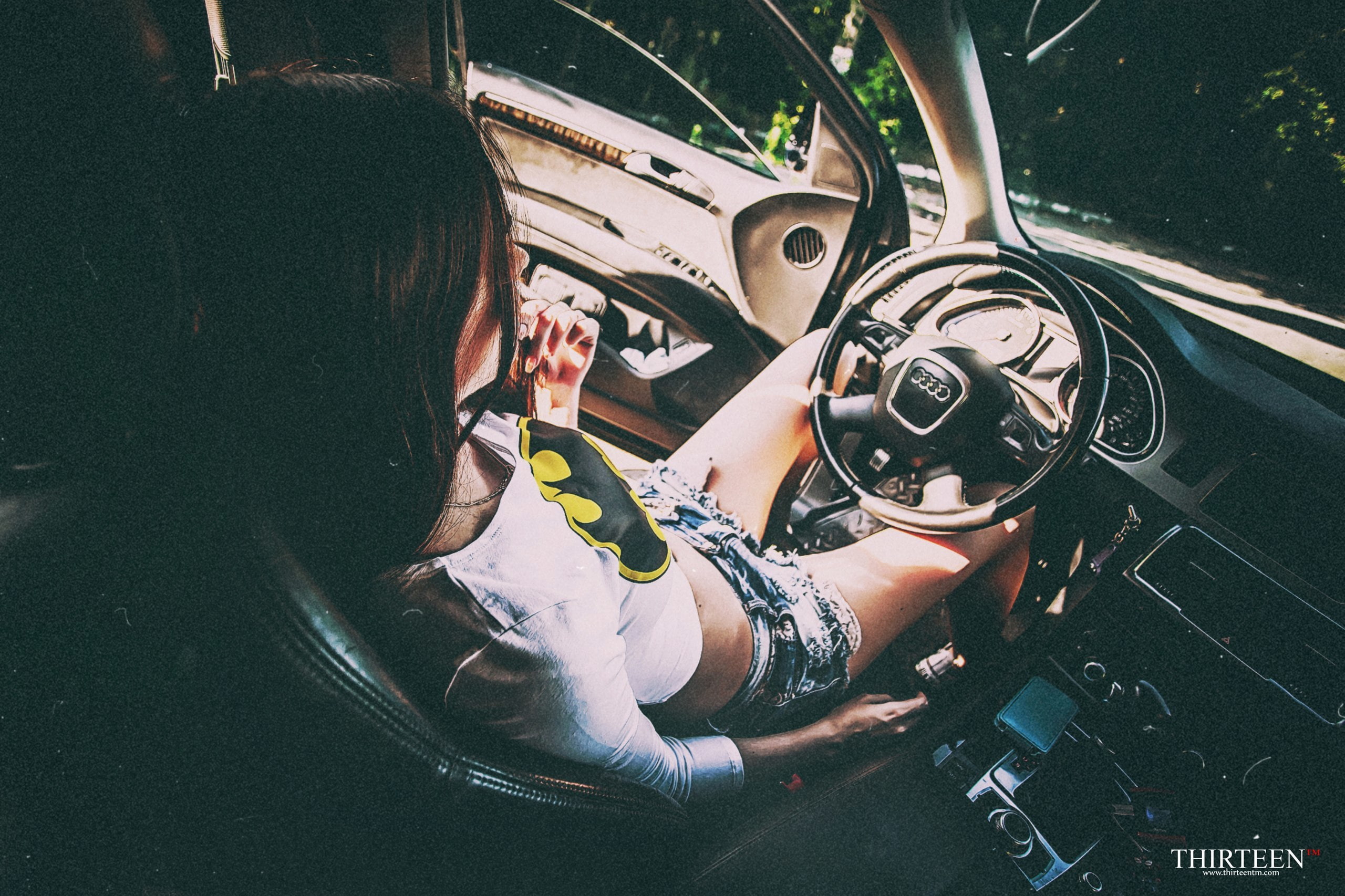 girl, Audi, salon, Thirteen, photographer, photography, 2K, HD Wallpaper