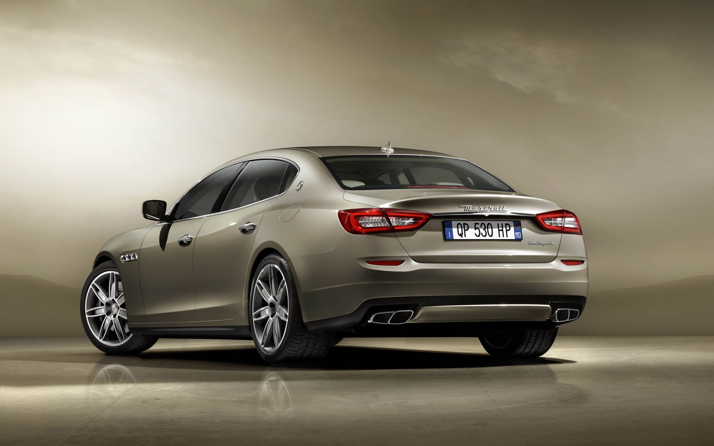 maserati, Maserati Quattroporte, 2K, quattroporte, rear, HD Wallpaper