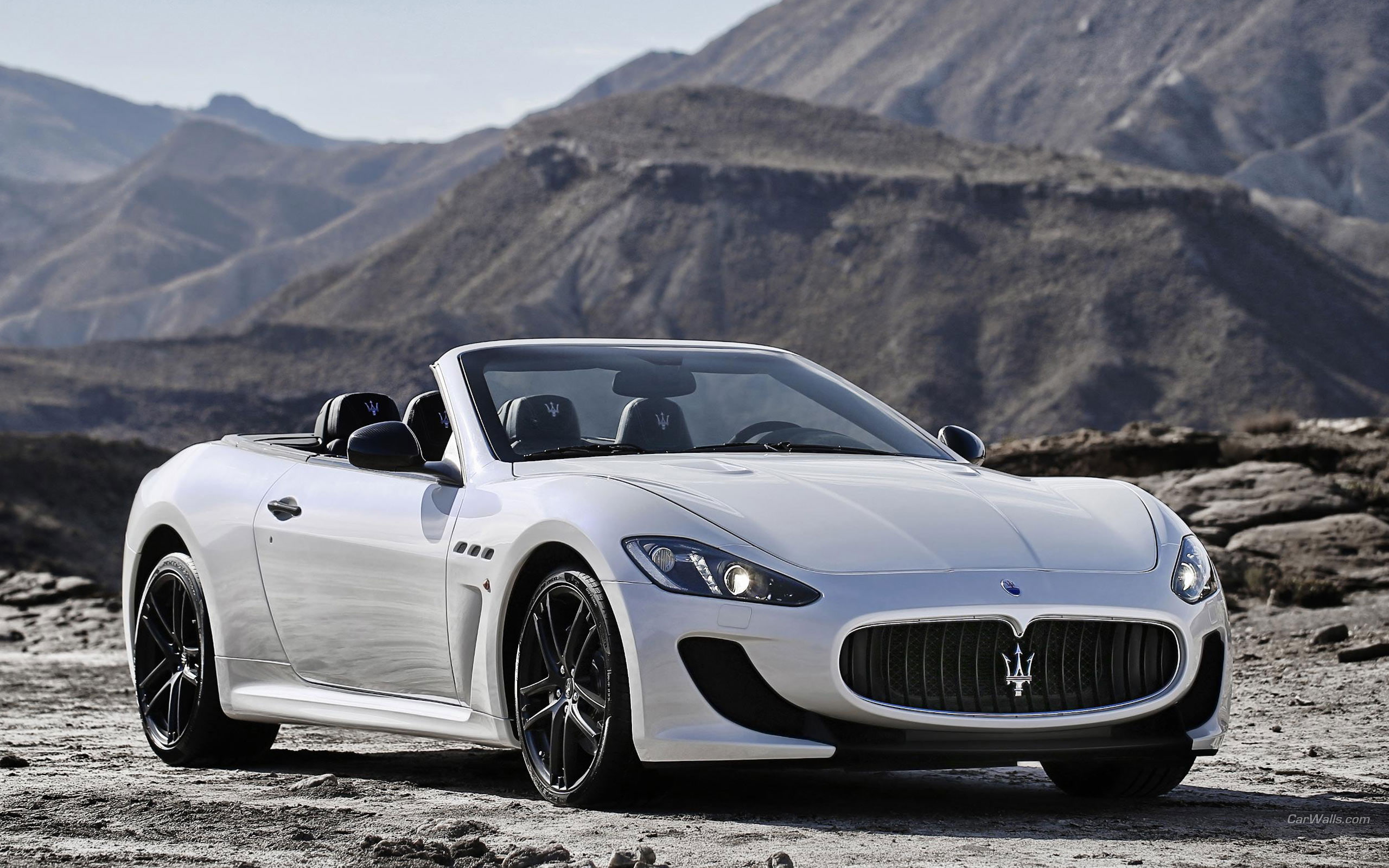 maserati, white, cars, convertible, hd, coupe, granturismo, 2K, HD Wallpaper