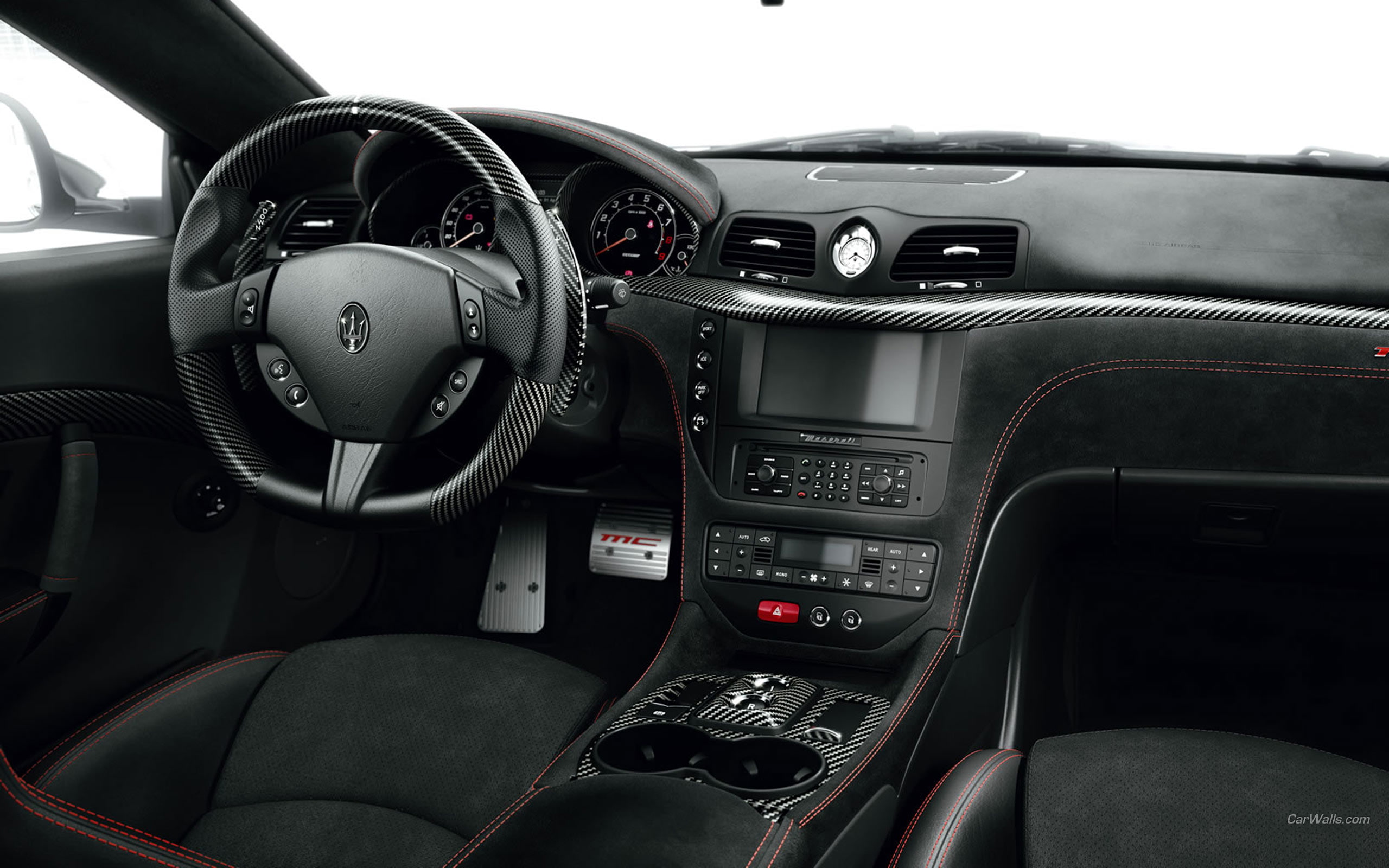 hd, interior, granturismo, 2K, fiber, carbon, cars, maserati, HD Wallpaper