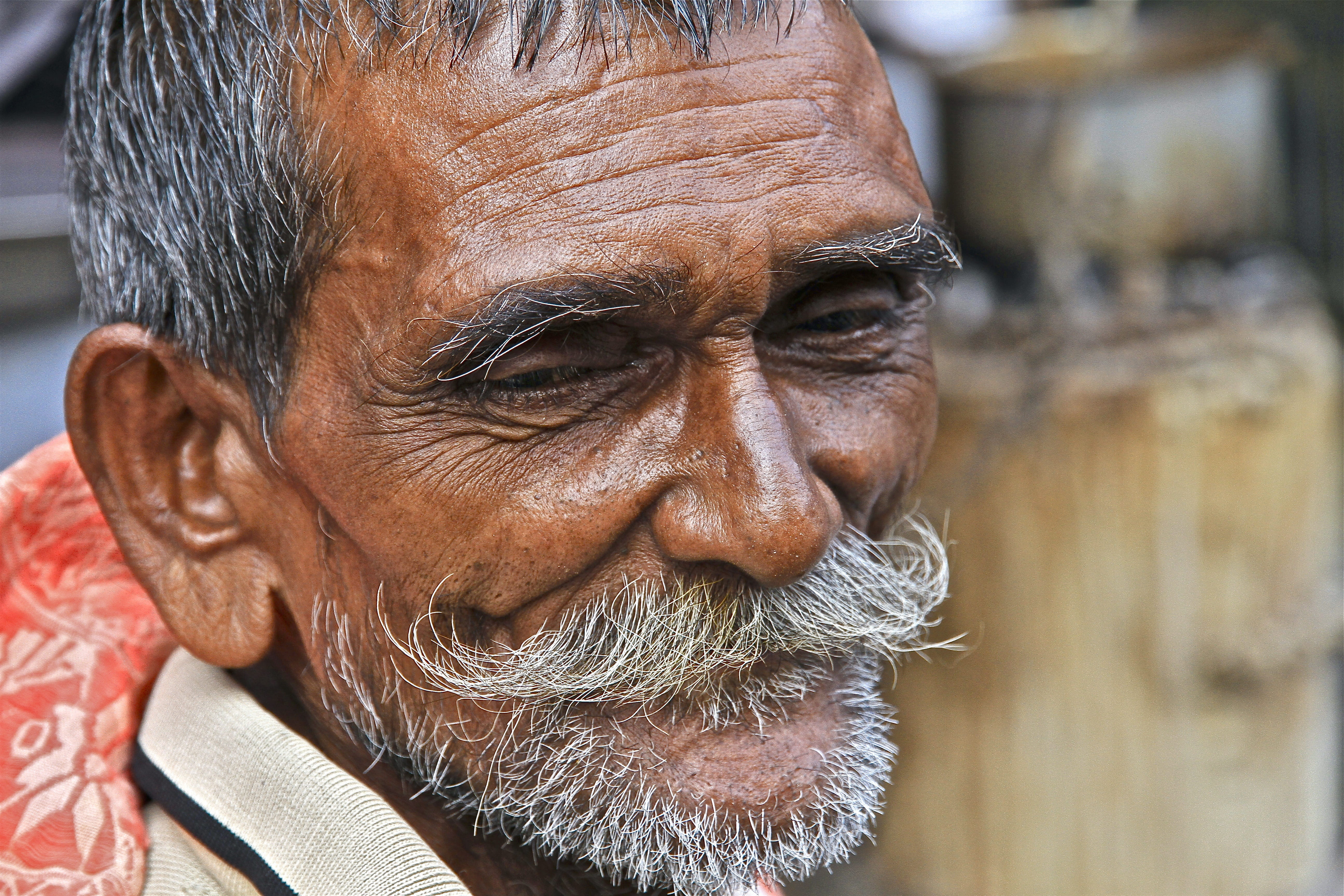 primate, seasoned, portrait, senior adult, outdoors, cloth, close-up, human face, traditional, bar, man, mustache, face, local typical, exciting, public place, HD Wallpaper